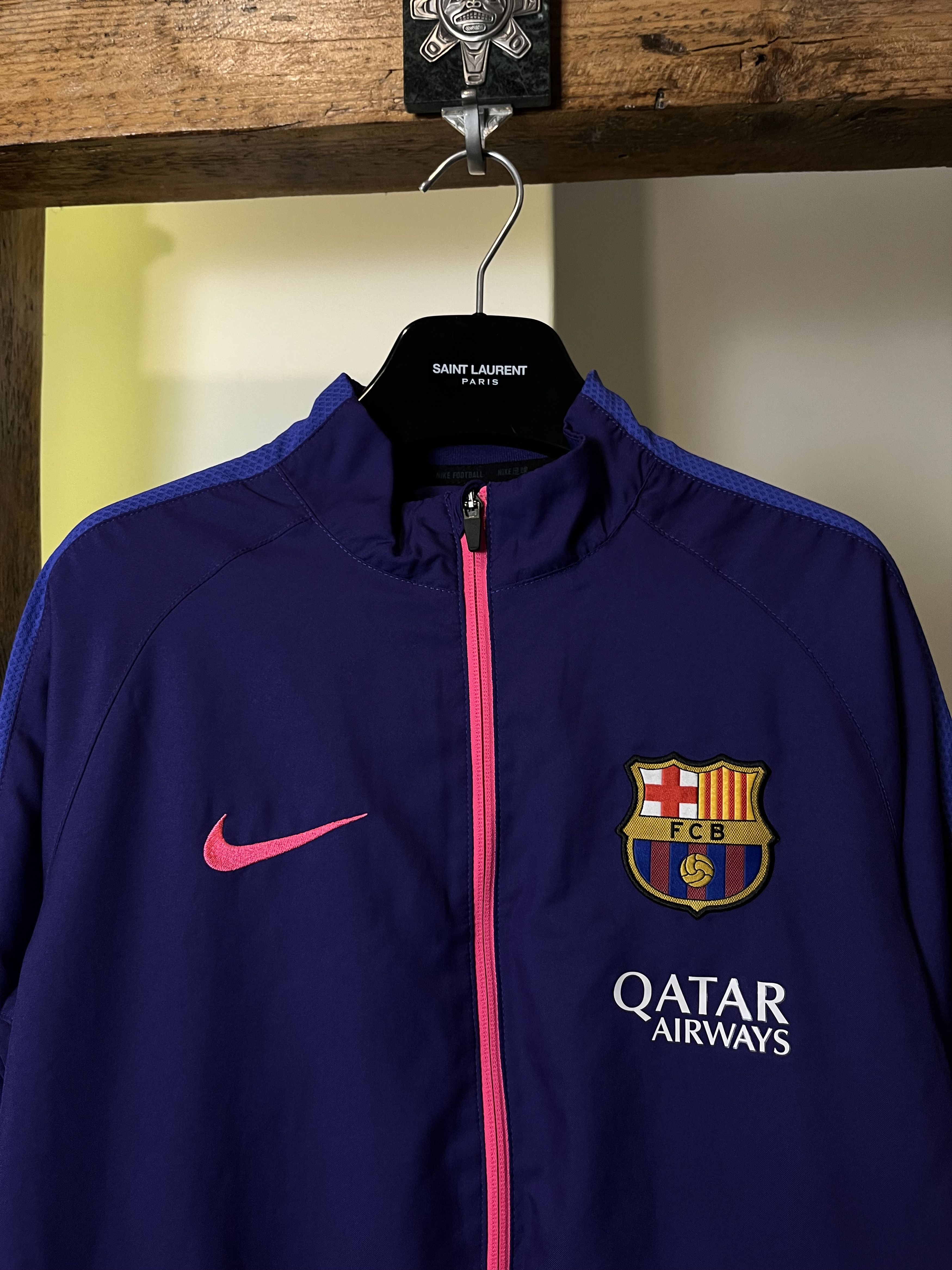 Nike Nike Fc Barcelona 2014/15 Training Windbreaker Jacket Size US M / EU 48-50 / 2 - 3 Thumbnail
