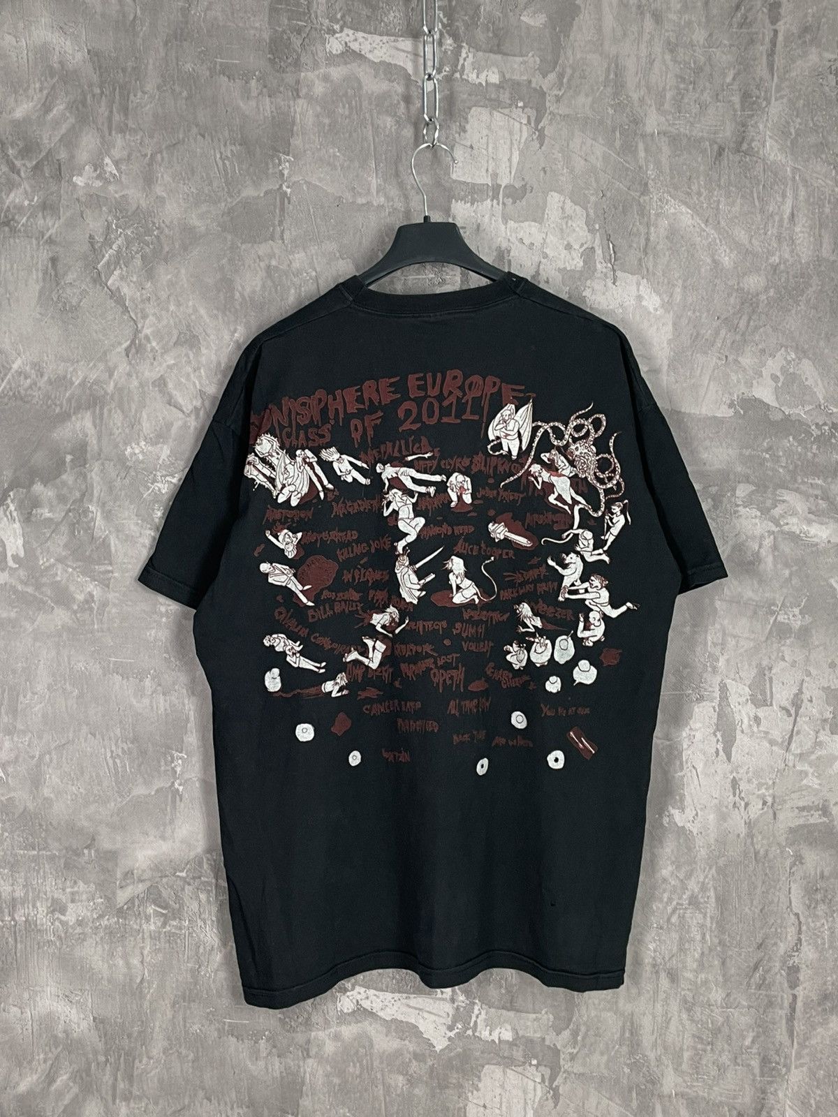 Band Tees × Vintage Vintage 2000s Sonisphere Faded T Shirt Slipknot Prodigy Nin Size US L / EU 52-54 / 3 - 8 Thumbnail