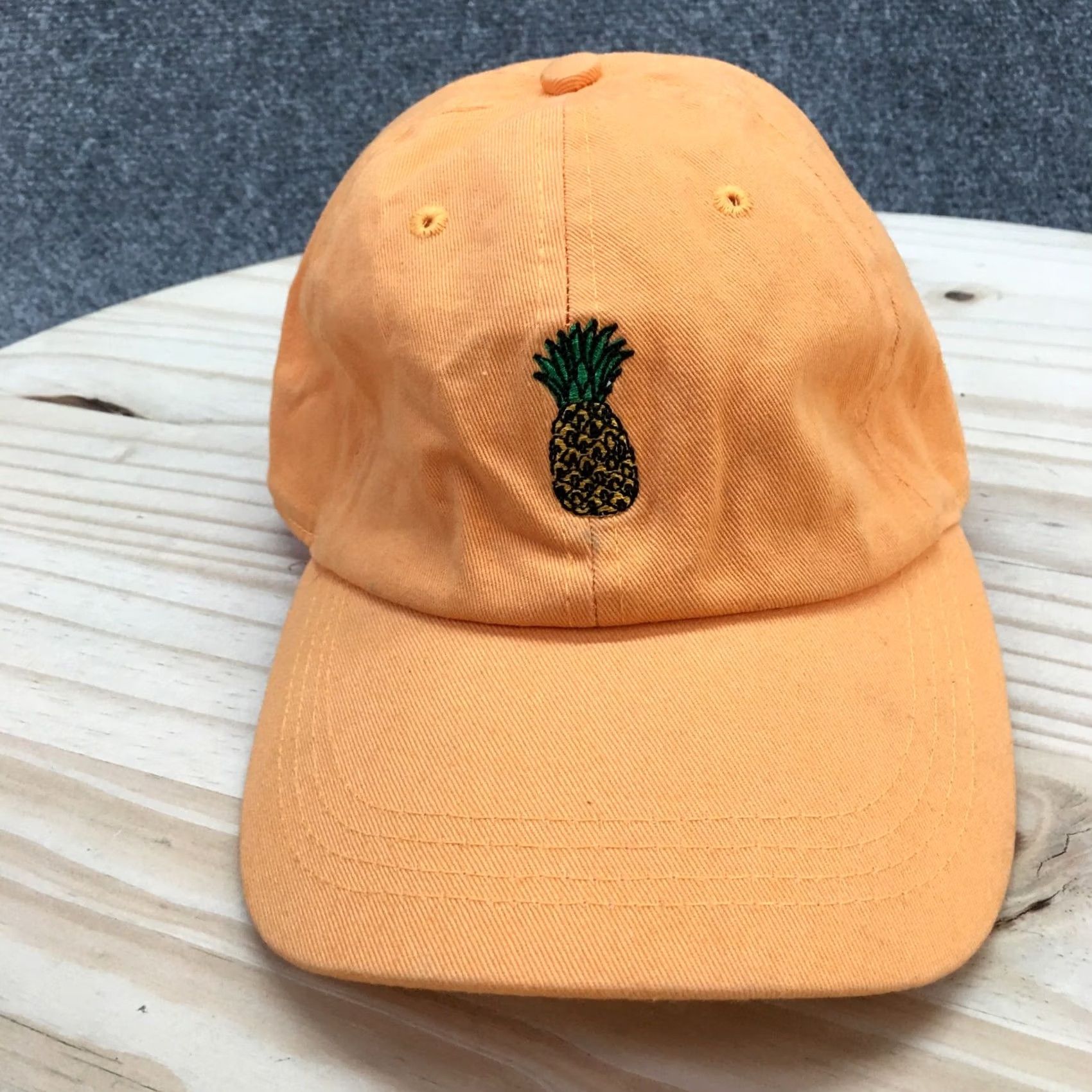 Hunter Pineapple Baseball Cap Hat Mens OS Orange Adjustable Embroidered City Hunter Size ONE SIZE - 2 Thumbnail