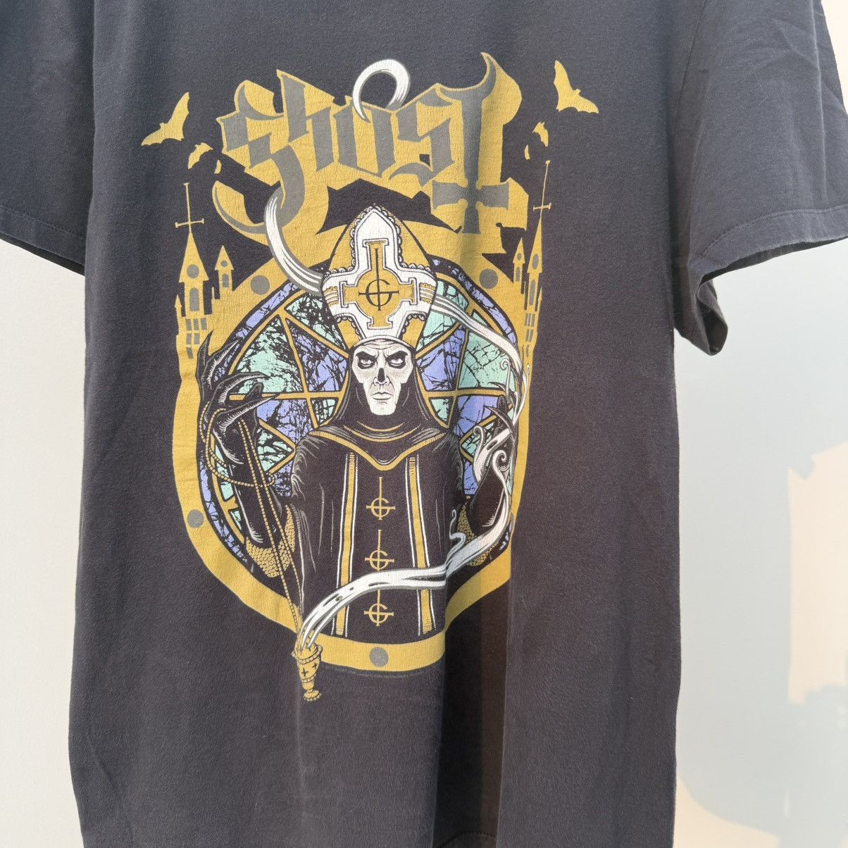 Band Tees Ghost Papa Emeritus Stained Glass Graphic Band Tee Size US L / EU 52-54 / 3 - 2 Thumbnail