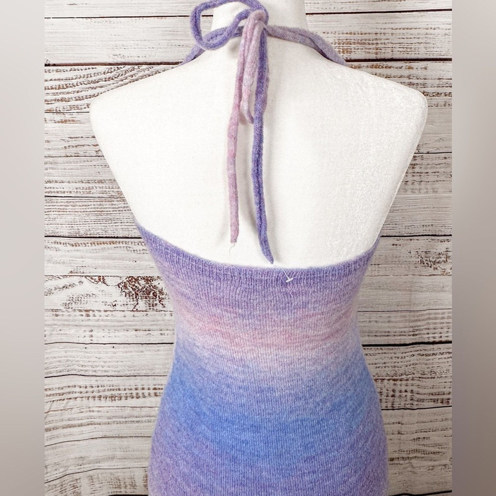 superdown Superdown Halter Ombré Sweater Bodycon Mini Dress, EUC Small Size S / US 4 / IT 40 - 8 Thumbnail