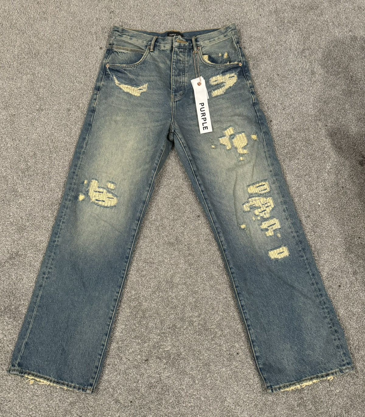 purple jeans baggy