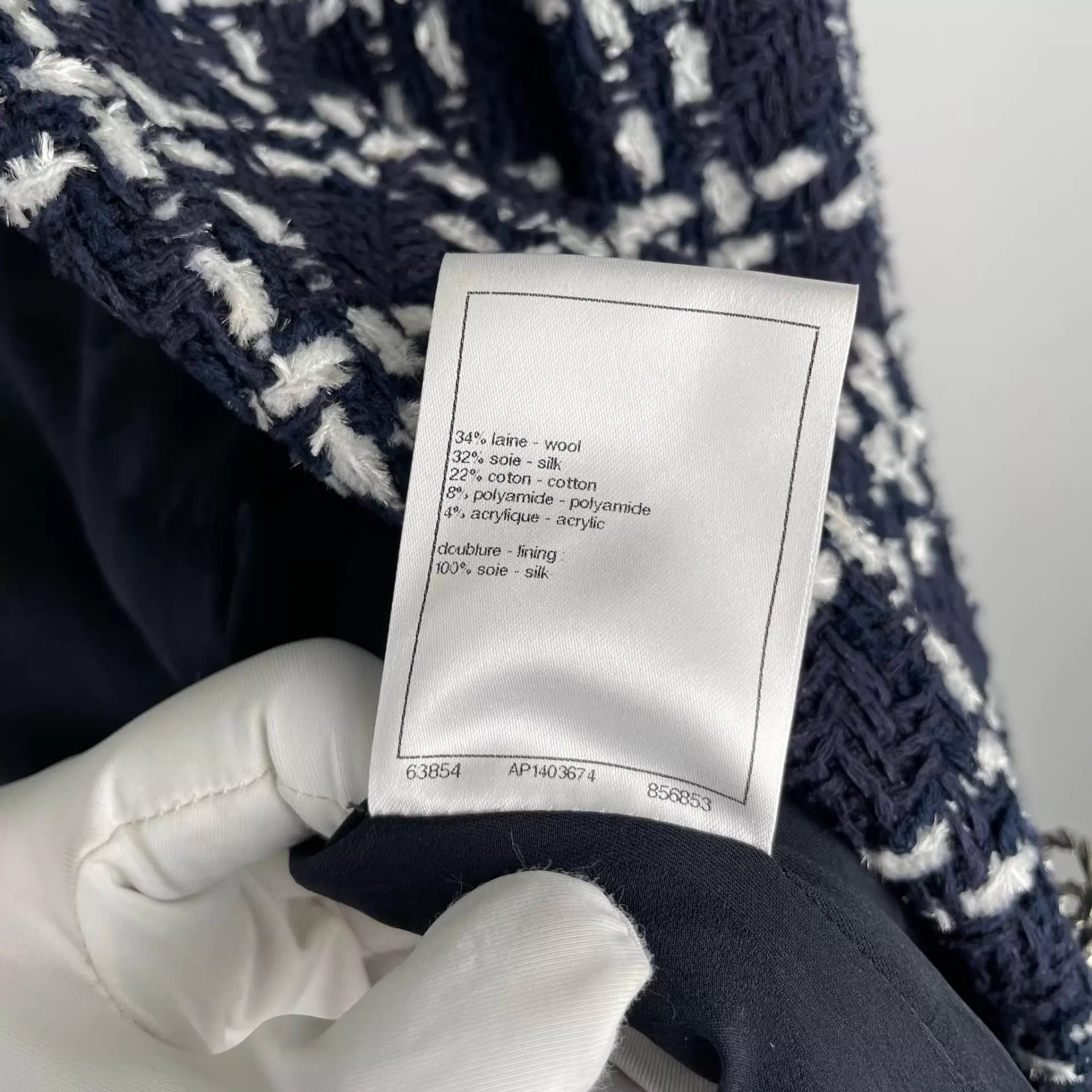 Chanel Chanel Check Color - Blocked Soft Wool Jacket 34 Size XS / US 0-2 / IT 36-38 - 6 Thumbnail