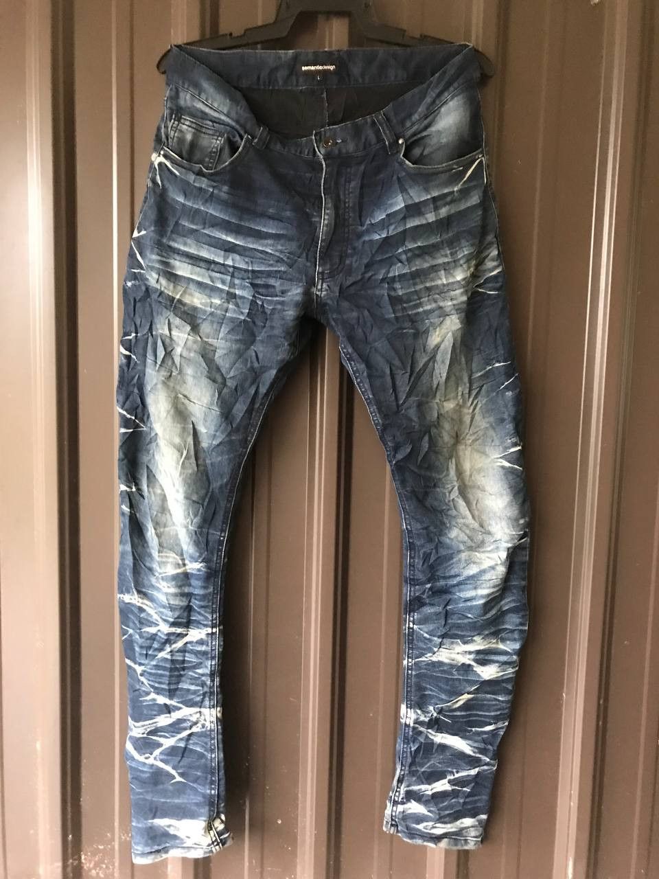 Japanese Brand × semanticdesign Semantic Design Curve Pants Distressed Style Size US 32 / EU 48 - 1 Thumbnail