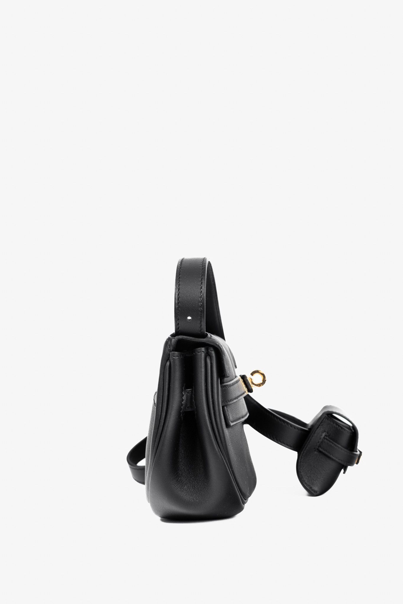 Hermes Hermes Kelly Moove Black Swift Leather GHW Shoulder Bag Size ONE SIZE - 3 Thumbnail