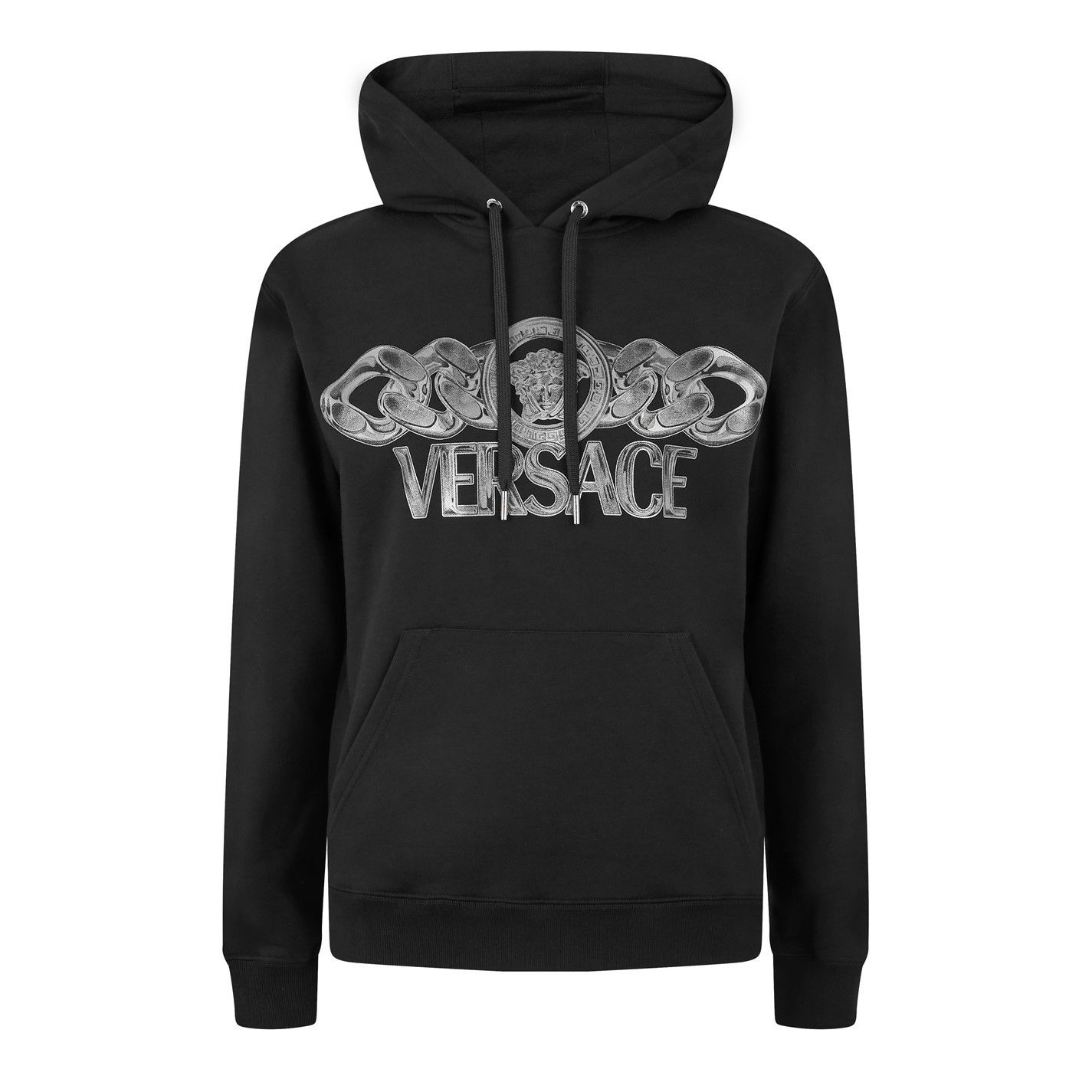 Versace o1g2r1mq0526 On Chain Hoodie in Black Size US L / EU 52-54 / 3 - 1 Thumbnail