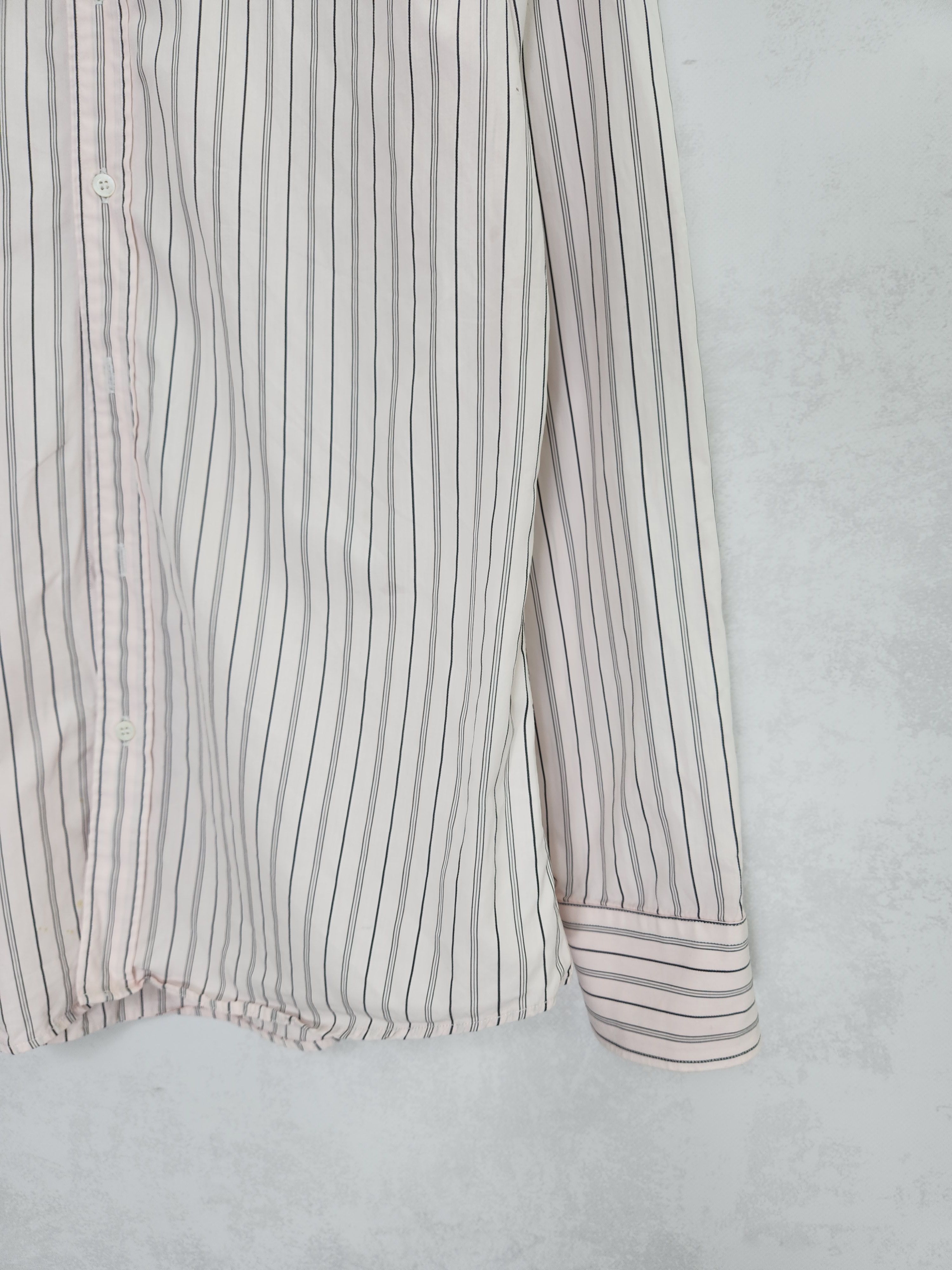 Gucci × Vintage Vintage Gucci stripes pink shir button ups Size US L / EU 52-54 / 3 - 3 Thumbnail