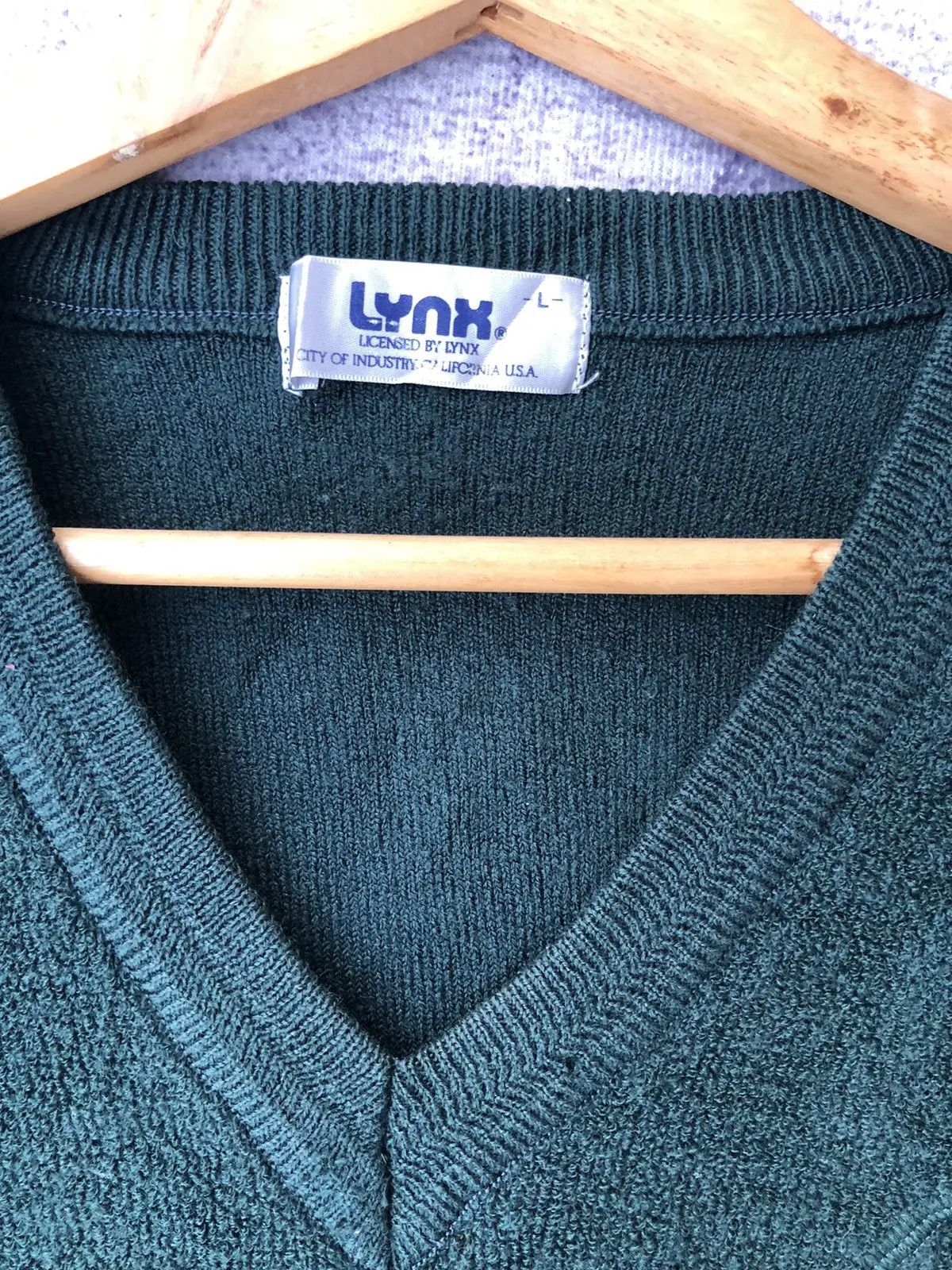 Homespun Knitwear × Japanese Brand Vintage LYNX Fleece Jumper Knitsweater Nice Pettern Size US M / EU 48-50 / 2 - 7 Thumbnail