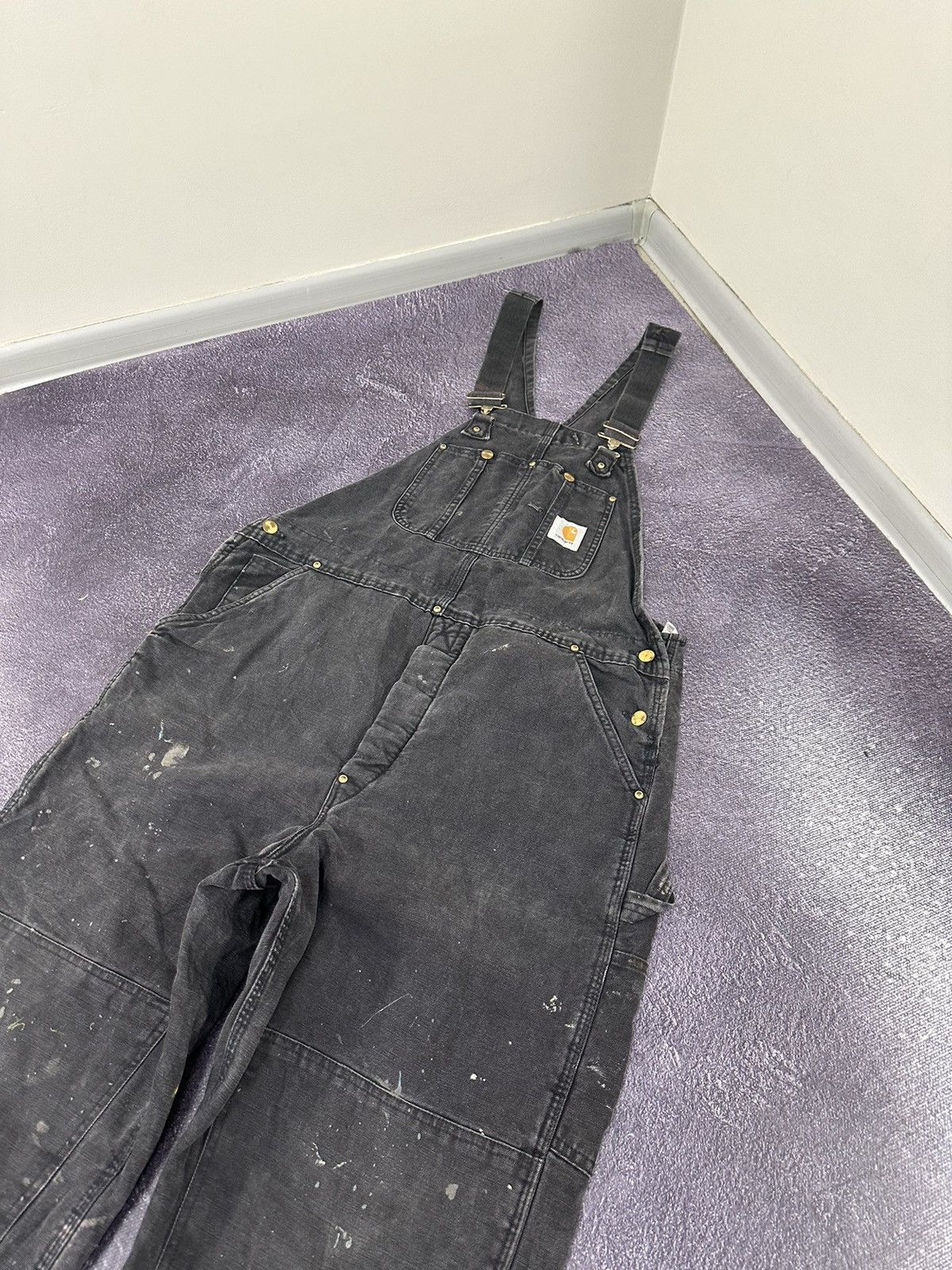 Carhartt Vintage 90s Carhartt Double Knee Black Work Overall Size US 40 / EU 56 - 4 Thumbnail