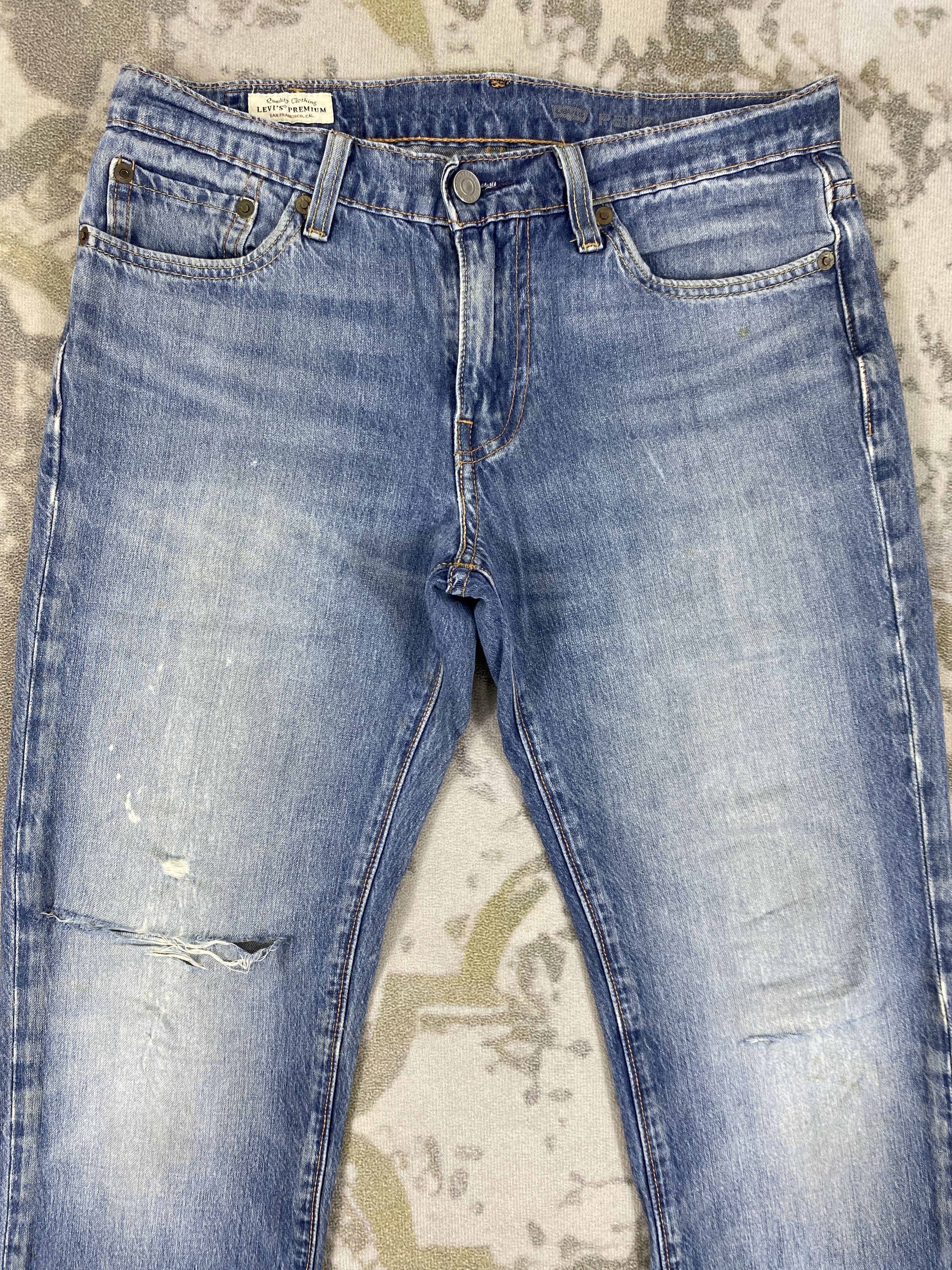Levi's Distressed Blue Vintage Levi's 511 Jeans 30x30 Denim- JN3507 Size US 30 / EU 46 - 3 Thumbnail
