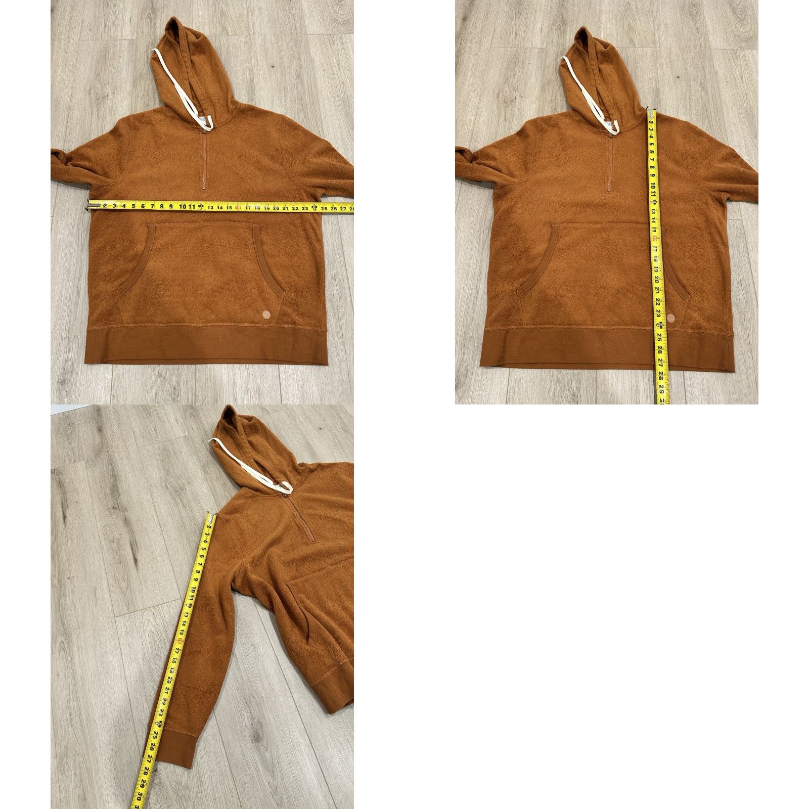 Outerknown Outerknown Hoodie Mens XL Orange Sweatshirt Organic Terry Cloth Size US XL / EU 56 / 4 - 9 Thumbnail