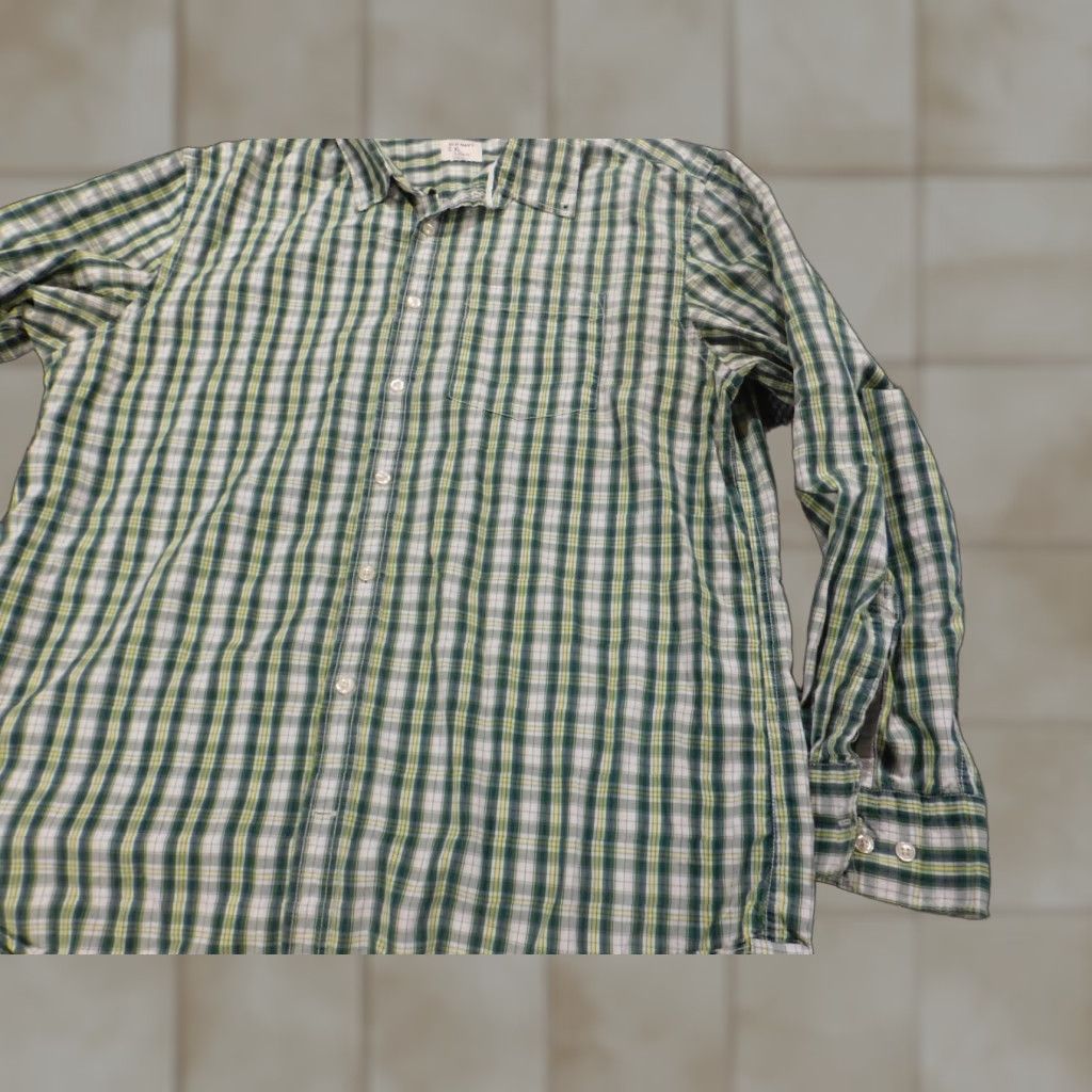 Old Navy Old Navy Shirt XL Green Plaid Button-Up Slim Fit Mens Size US XL / EU 56 / 4 - 1 Thumbnail