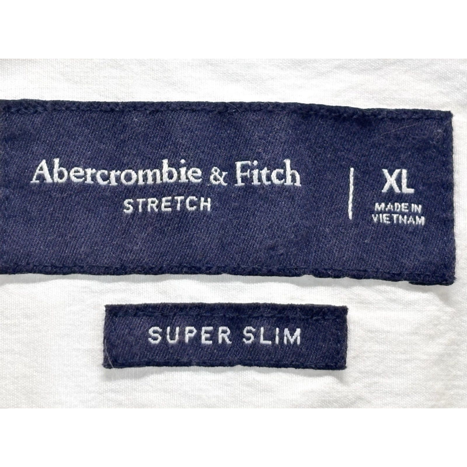 Abercrombie & Fitch Abercrombie & Fitch Button Up Shirt X-Large Mens White Slim Stretch Classic Size US XL / EU 56 / 4 - 4 Thumbnail
