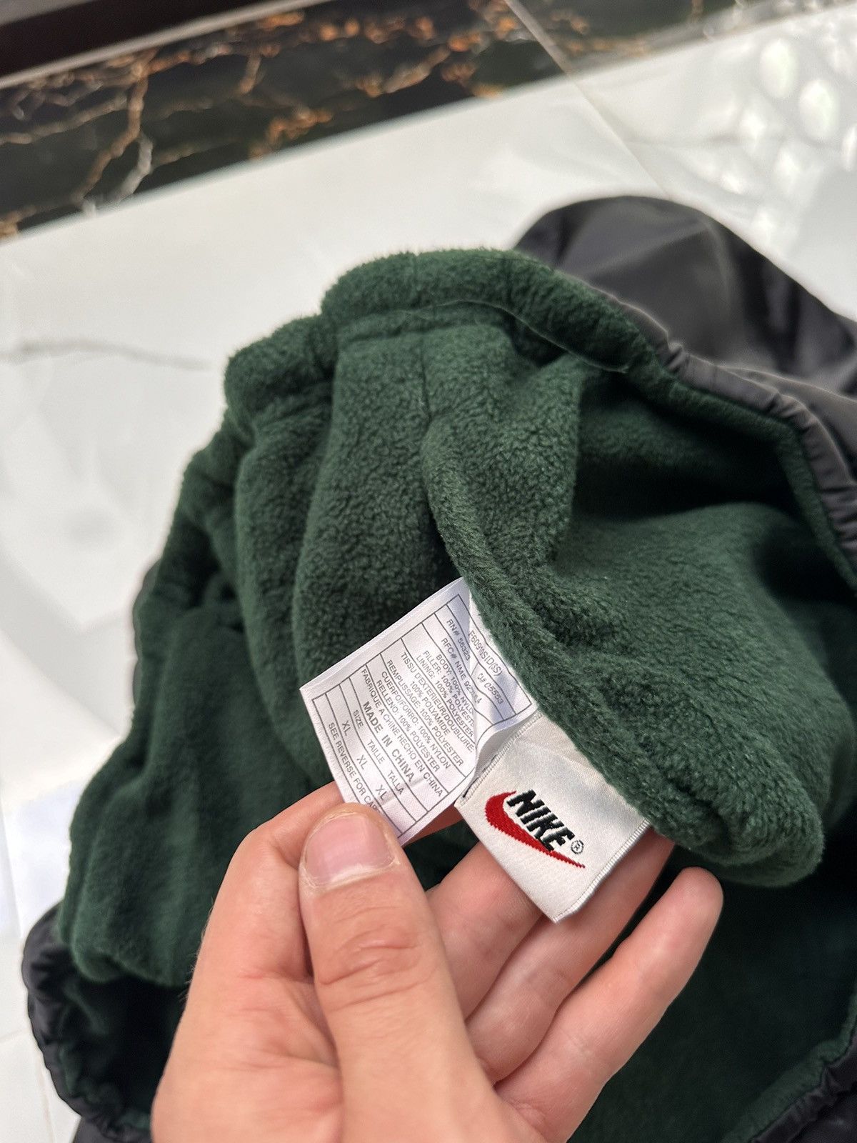 Nike × Vintage RARE! NIKE VINTAGE REVERSIBLE BIG SWOOSH TEDDY SHERPA JACKET Size US XL / EU 56 / 4 - 15 Thumbnail