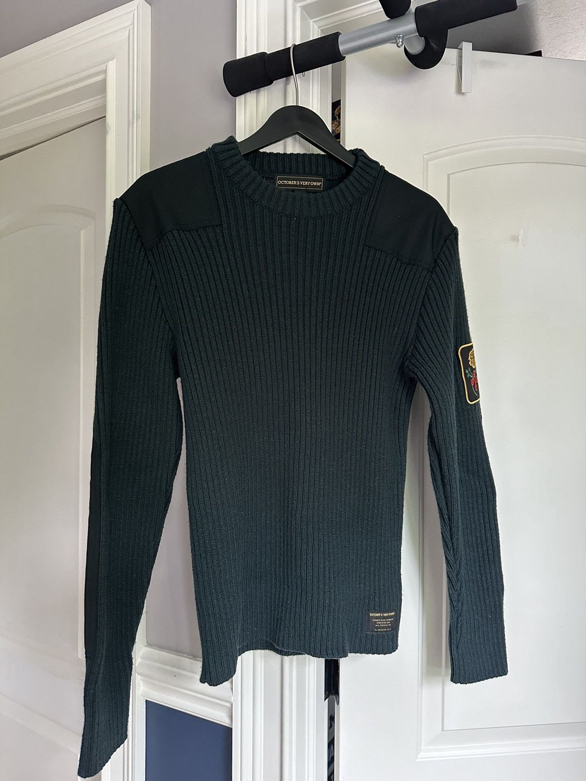 image of Octobers Very Own Ovo Green Sweater Size Small, Men's