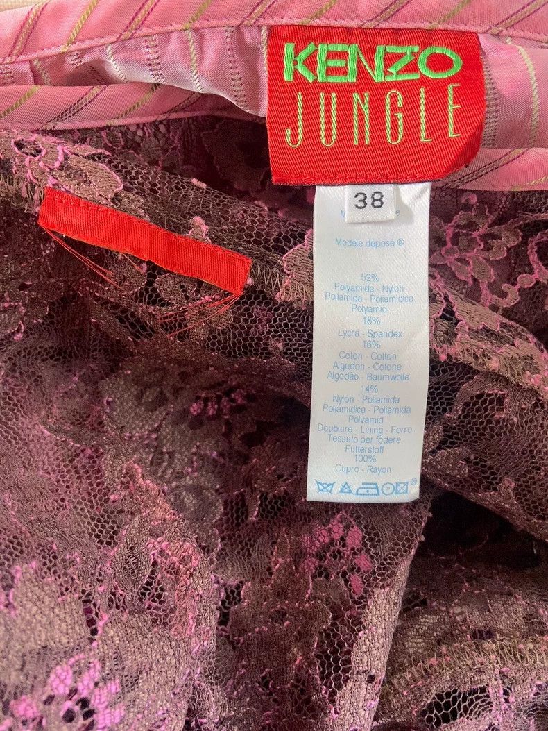 Kenzo KENZO A dress with lace in a seductive purple Size XS / US 0-2 / IT 36-38 - 5 Thumbnail