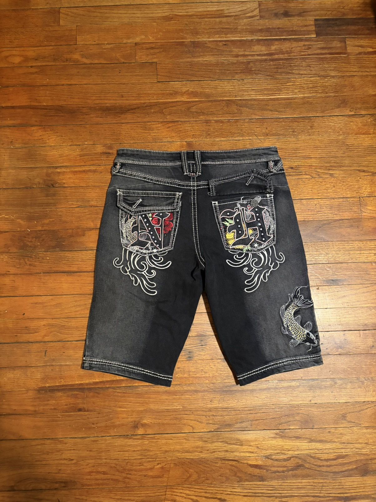 Other Graphic Denim Shorts Size US 30 / EU 46 - 2 Thumbnail