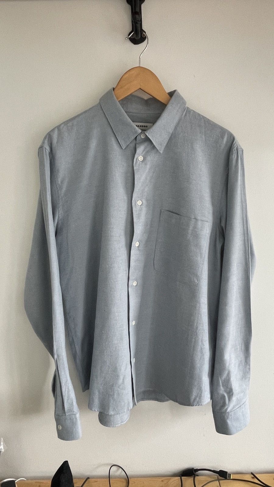 Sandro BLUE SHIRT SANDRO (XL) Size US XL / EU 56 / 4 - 1 Thumbnail