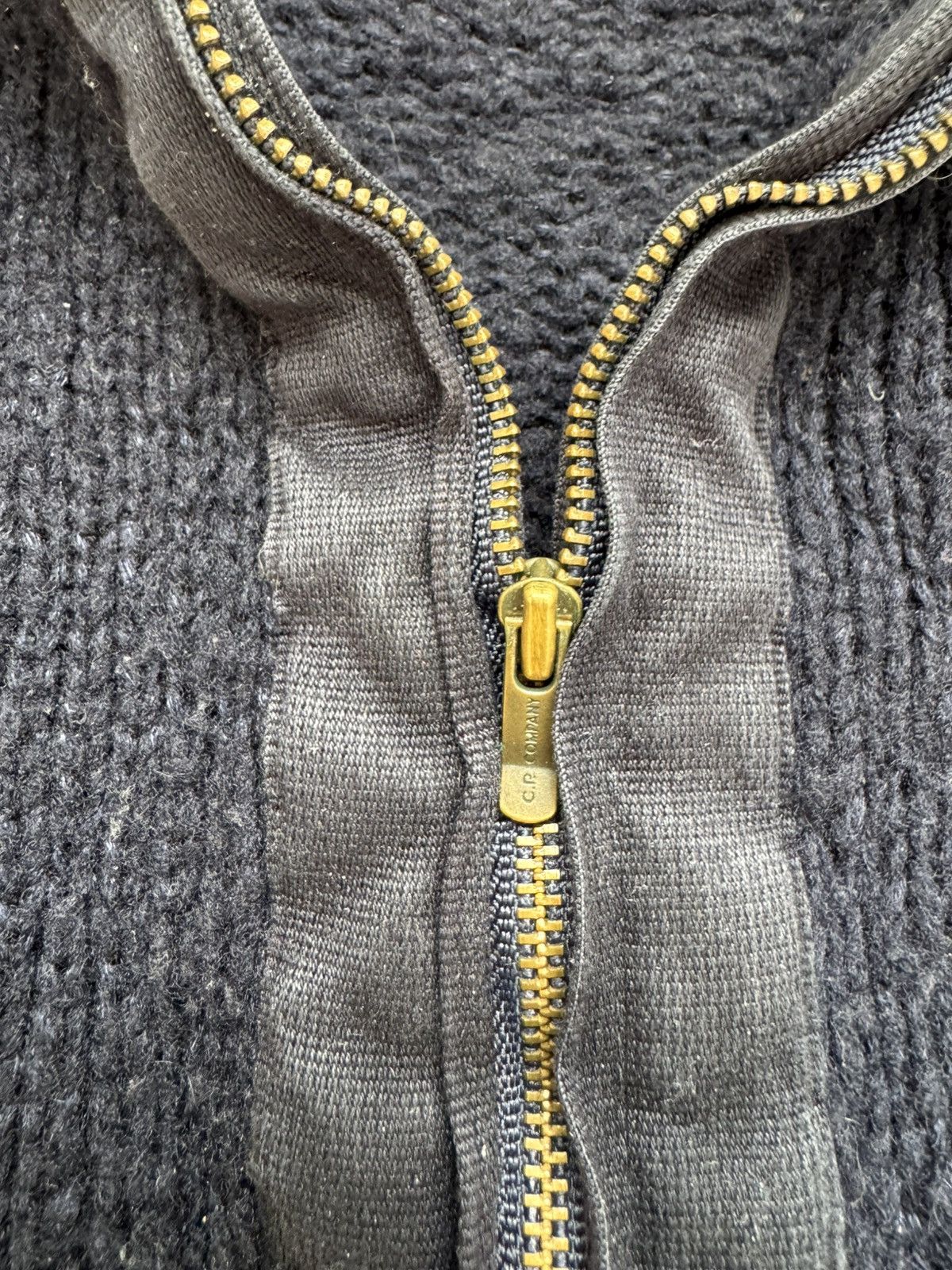 C.P. Company Vintage C.P Company men’s navy blue knited 1/3 zip sweater Size US XL / EU 56 / 4 - 5 Thumbnail