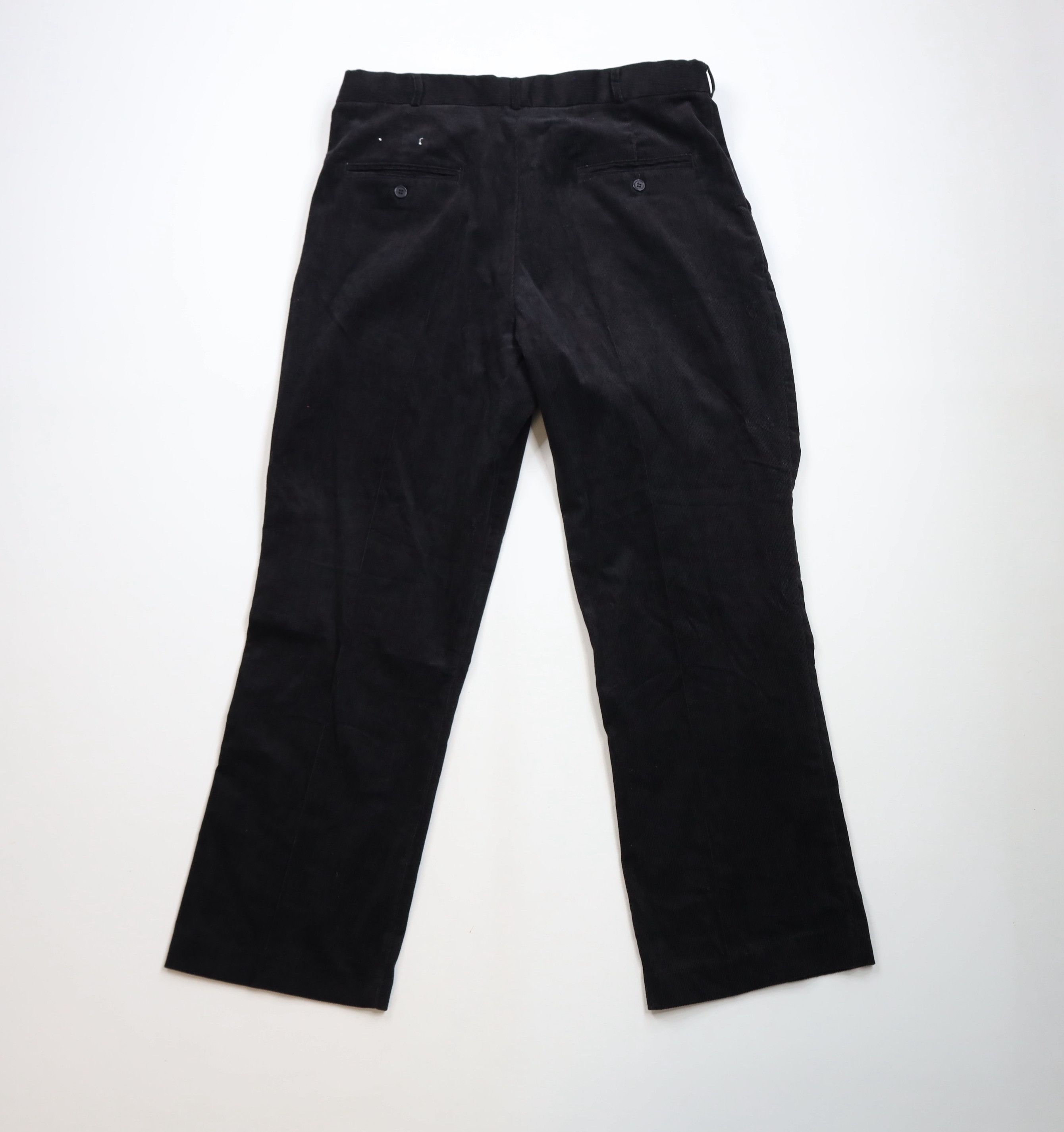 Vintage Vintage 90s Streetwear Wide Leg Corduroy Chino Pants Black Size US 38 / EU 54 - 9 Thumbnail