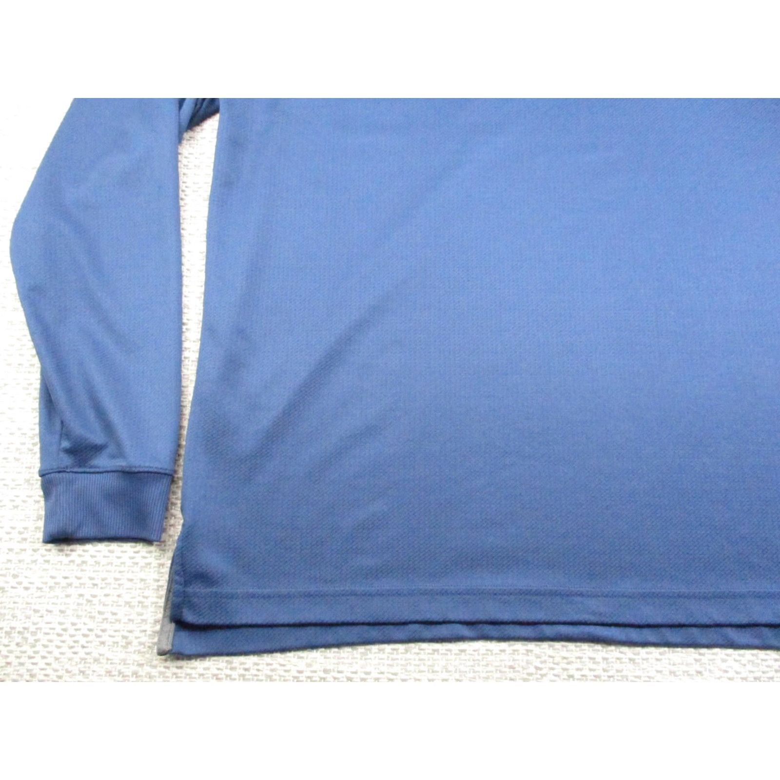 Under Armour VINTAGE Under Armour Polo Shirt Mens XL Blue HeatGear Loose Long Sleeve Golf Los Alamos Size US XL / EU 56 / 4 - 3 Thumbnail