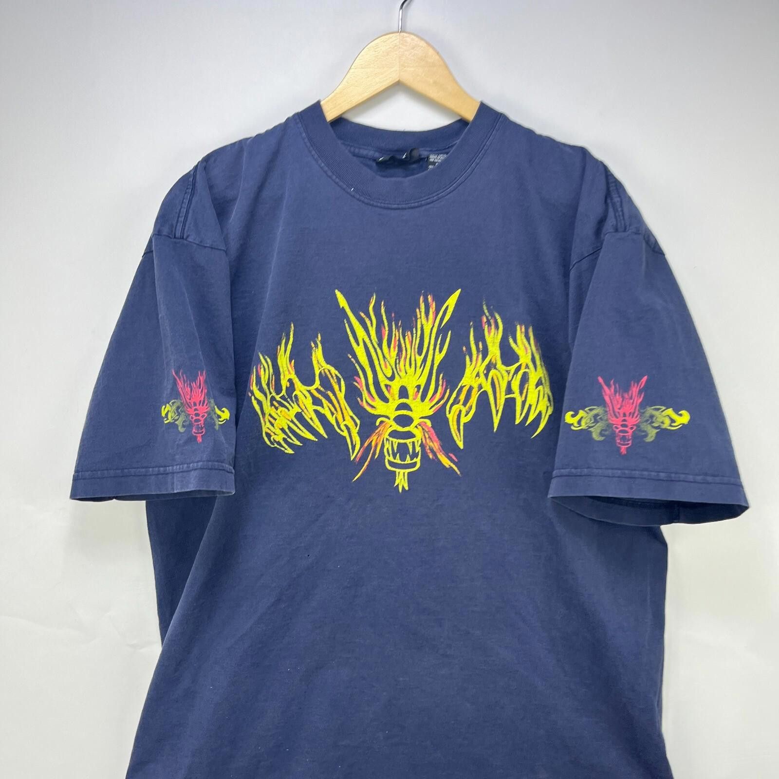 Other Vintage No Boundaries Dragon Flames Skater JNCO Shirt Large Size US L / EU 52-54 / 3 - 2 Thumbnail