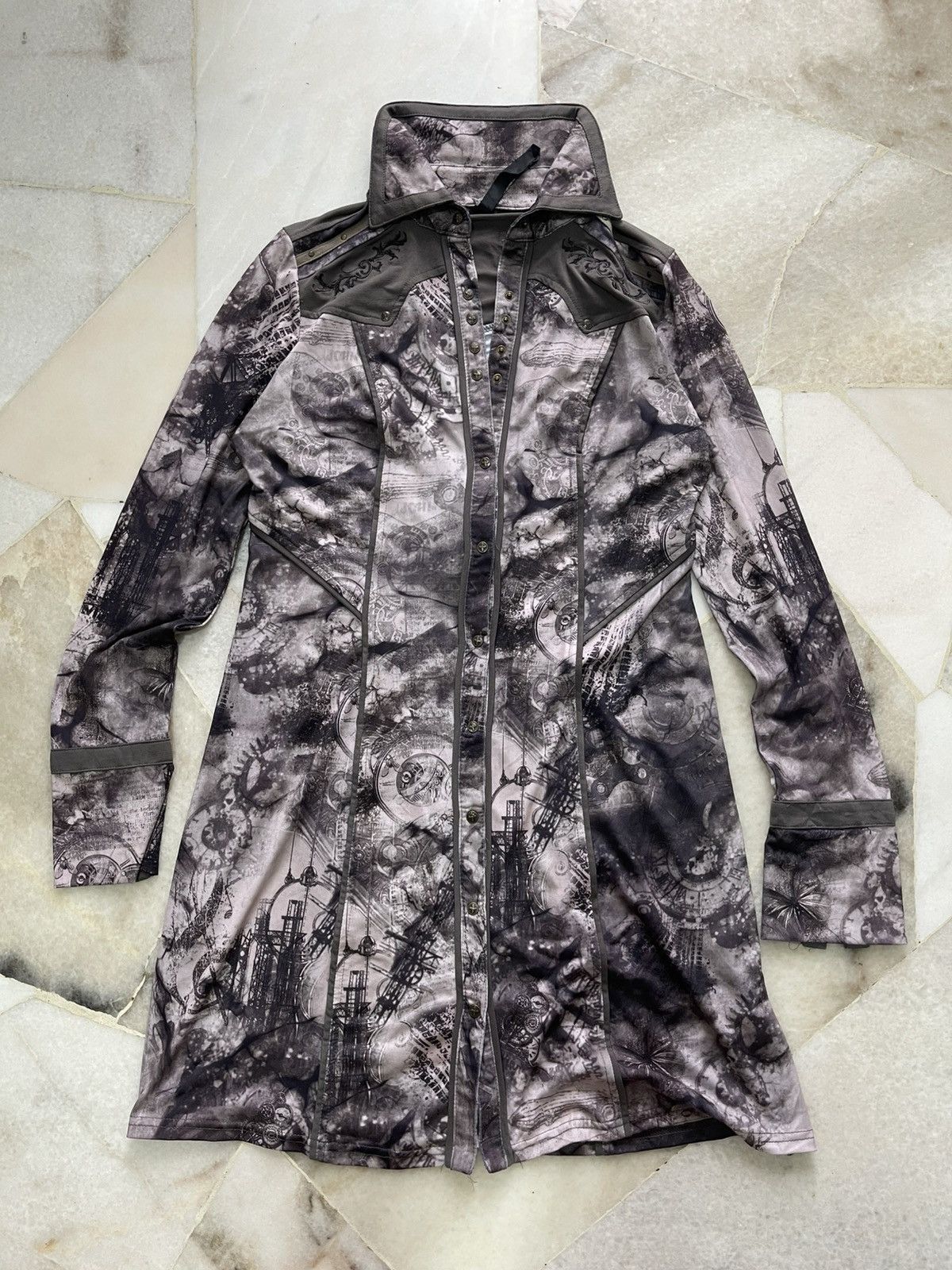 If Six Was Nine Ozz On Gothic Fullprint Dress Size S / US 4 / IT 40 - 2 Thumbnail