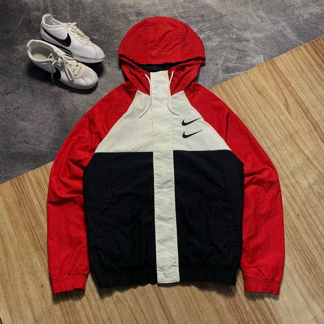 Nike Special Rare Jacket NIKE NSW Swoosh HD White/Black/Red Size US XL / EU 56 / 4 - 2 Thumbnail