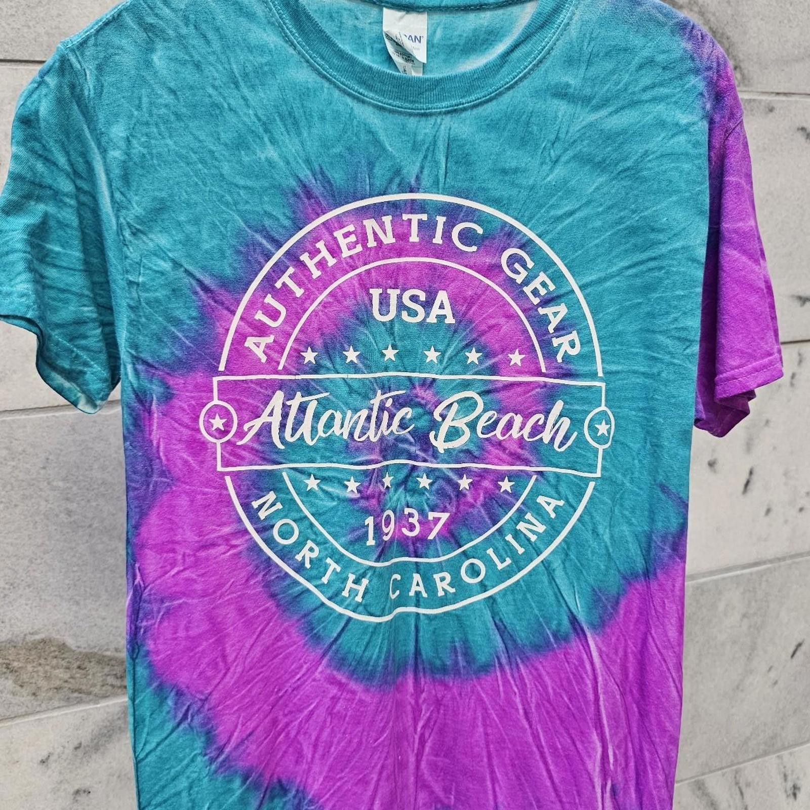 Other Atlantic Beach NC Purple and Blue Tie-Dye T-shirt Size US S / EU 44-46 / 1 - 2 Thumbnail