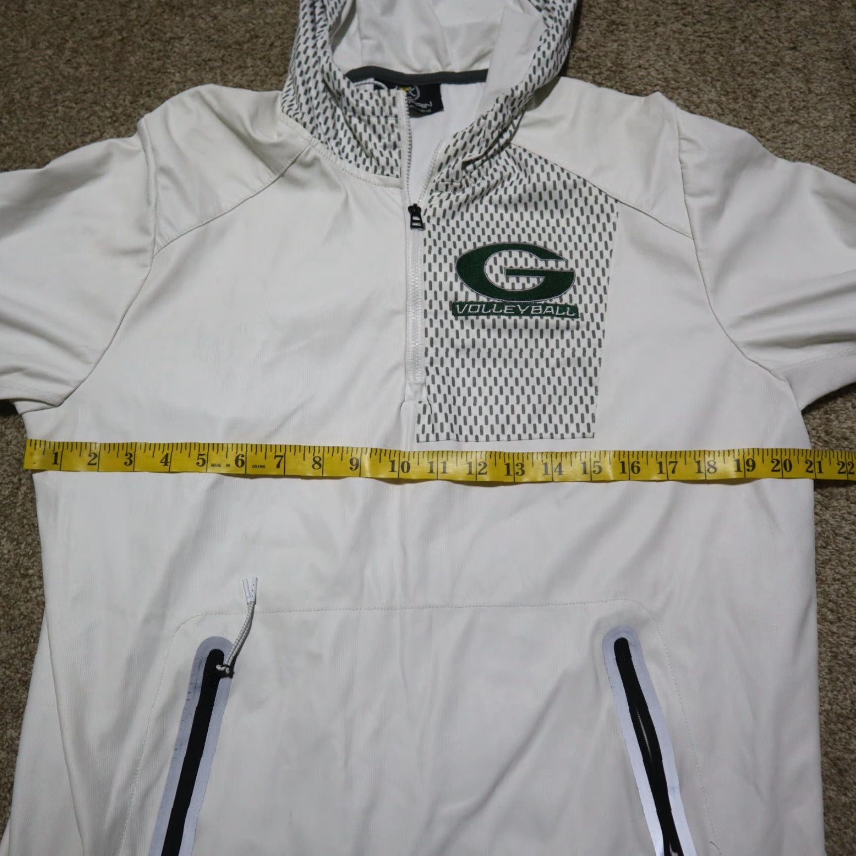 Vintage Columbia Volleyball Jacket White Hooded Coat Adult S Womens Small Hoodie Jacket Size S / US 4 / IT 40 - 6 Thumbnail