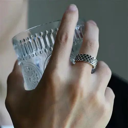 Jewelry Resizeable Dragon Scale Rings Size ONE SIZE - 1 Thumbnail