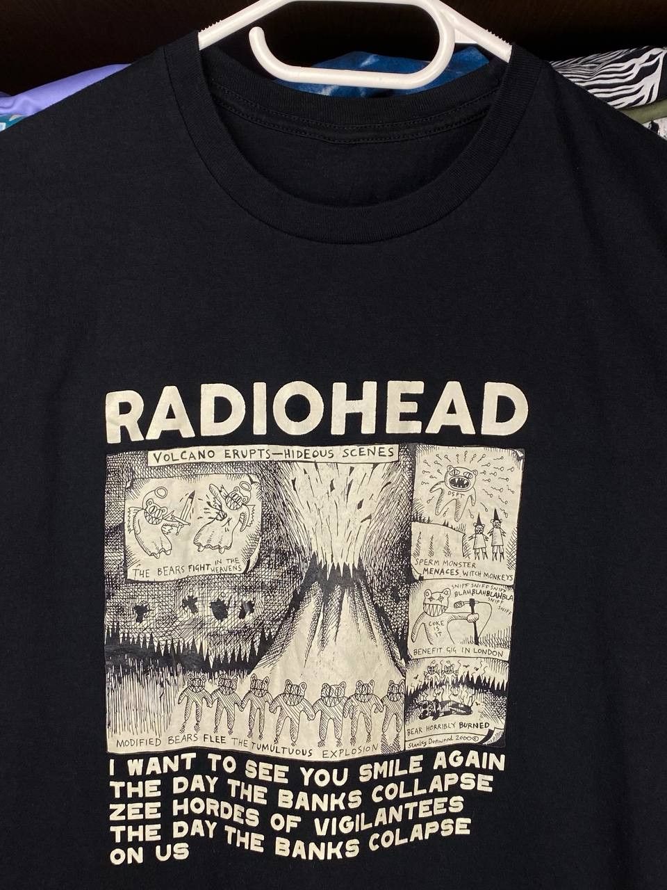 Band Tees × Vintage Vintage Radiohead y2k Sounds of Orgy Waste Tee Size US M / EU 48-50 / 2 - 4 Thumbnail