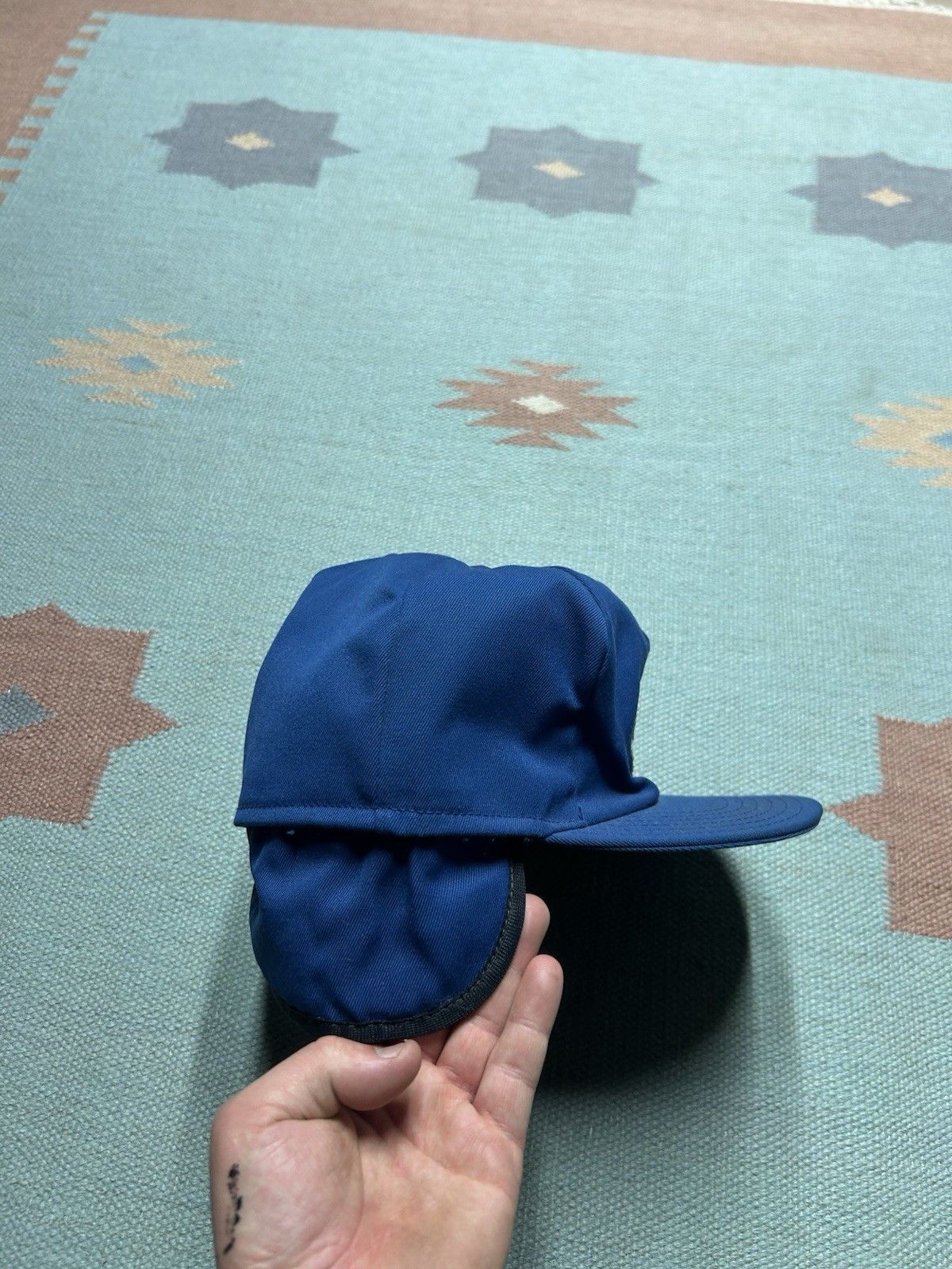 Vintage Vtg trapper hat ear flap Amoco employee uniform unito USA XL Size ONE SIZE - 4 Thumbnail