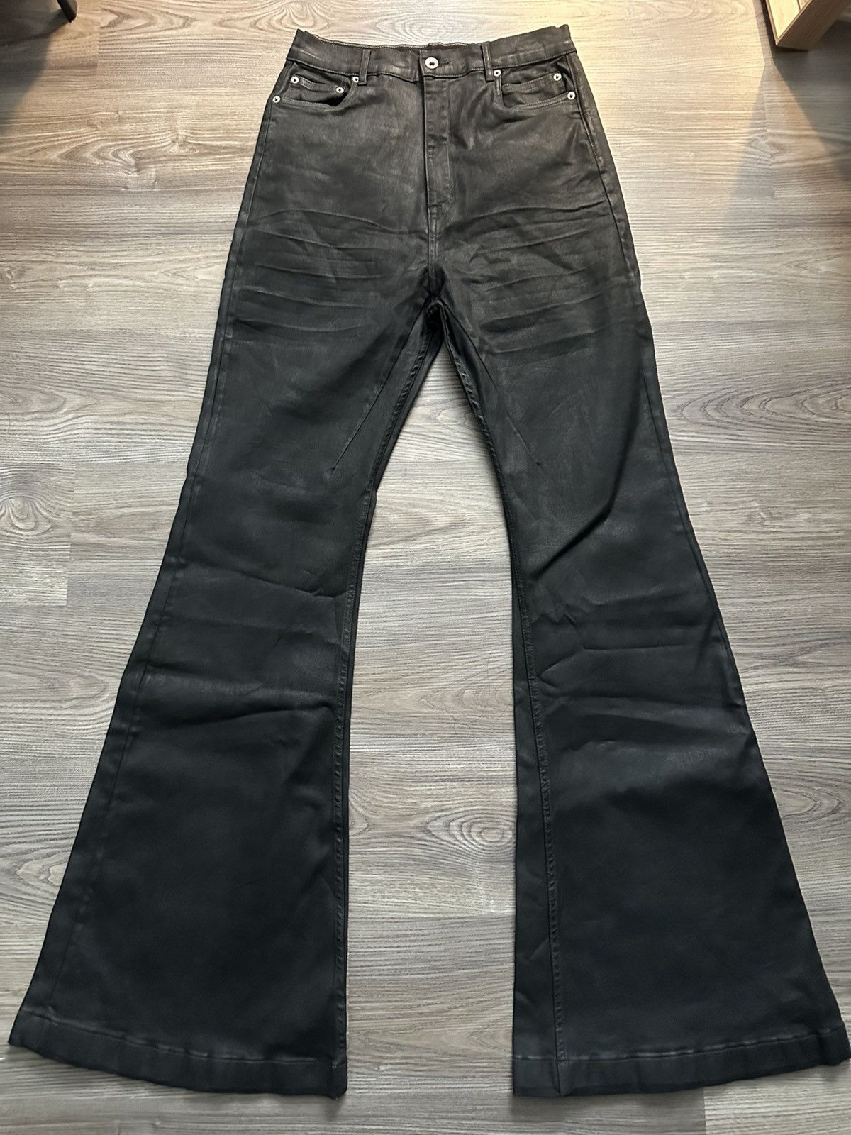Rick Owens × Rick Owens Drkshdw Bolan Bootcut Waxed Denim | Grailed
