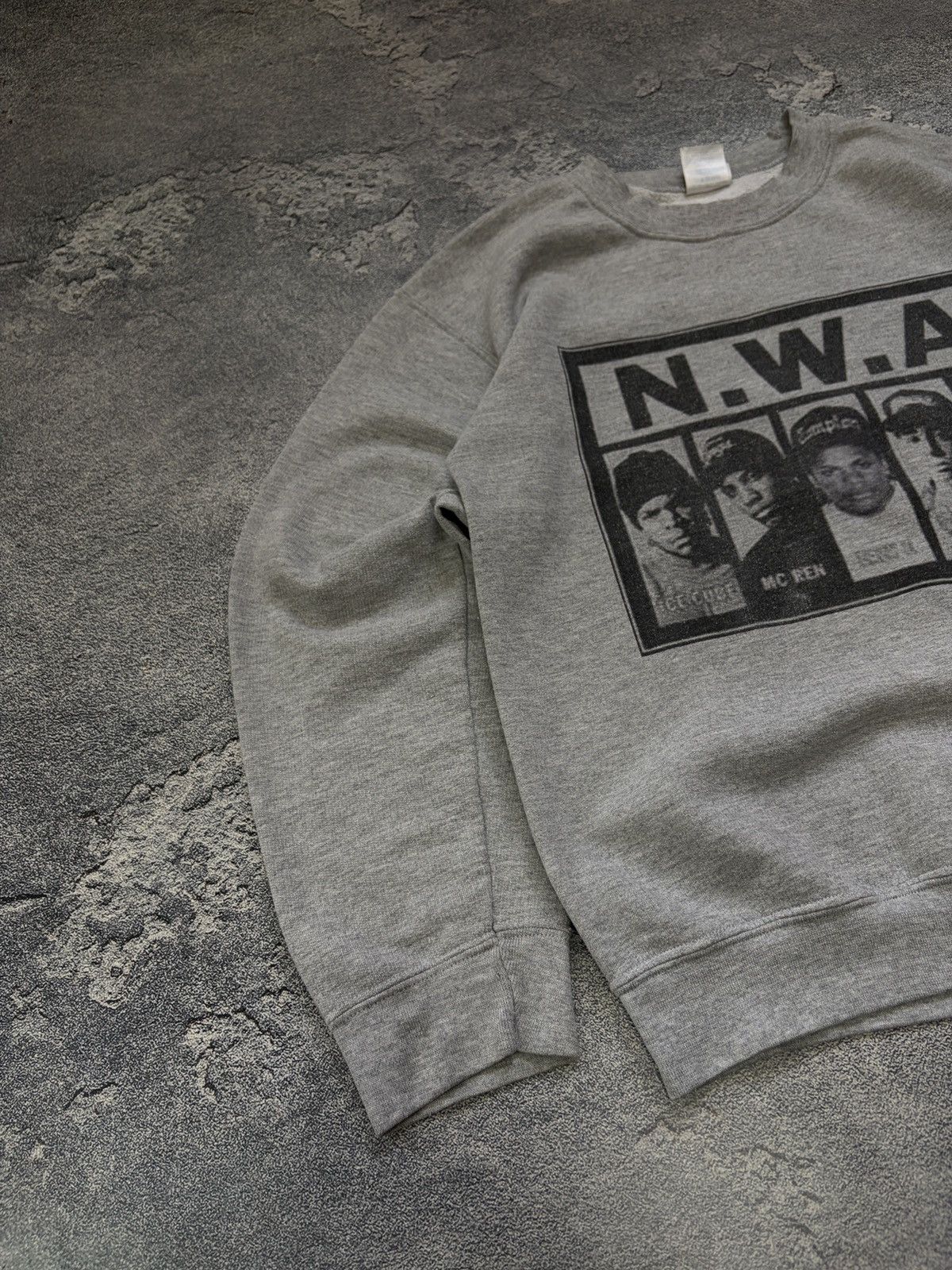 Gildan Vintage N.W.A. Hip Hop Rap Sweatshirt Grey S Size US S / EU 44-46 / 1 - 7 Thumbnail