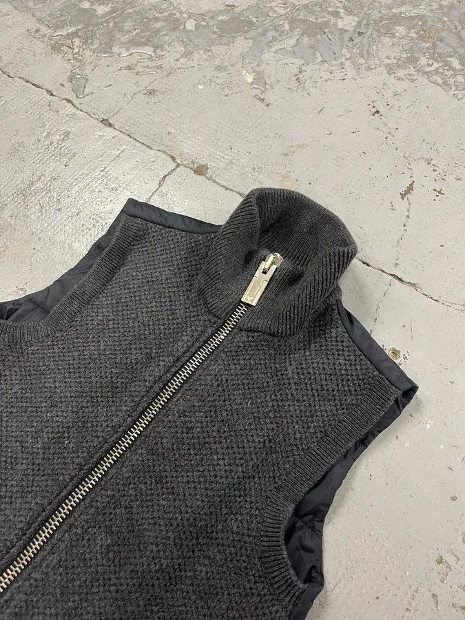 Emporio Armani 2000s Emporio Armani Grey Wool & Puffer Vest Size US XS / EU 42 / 0 - 4 Thumbnail