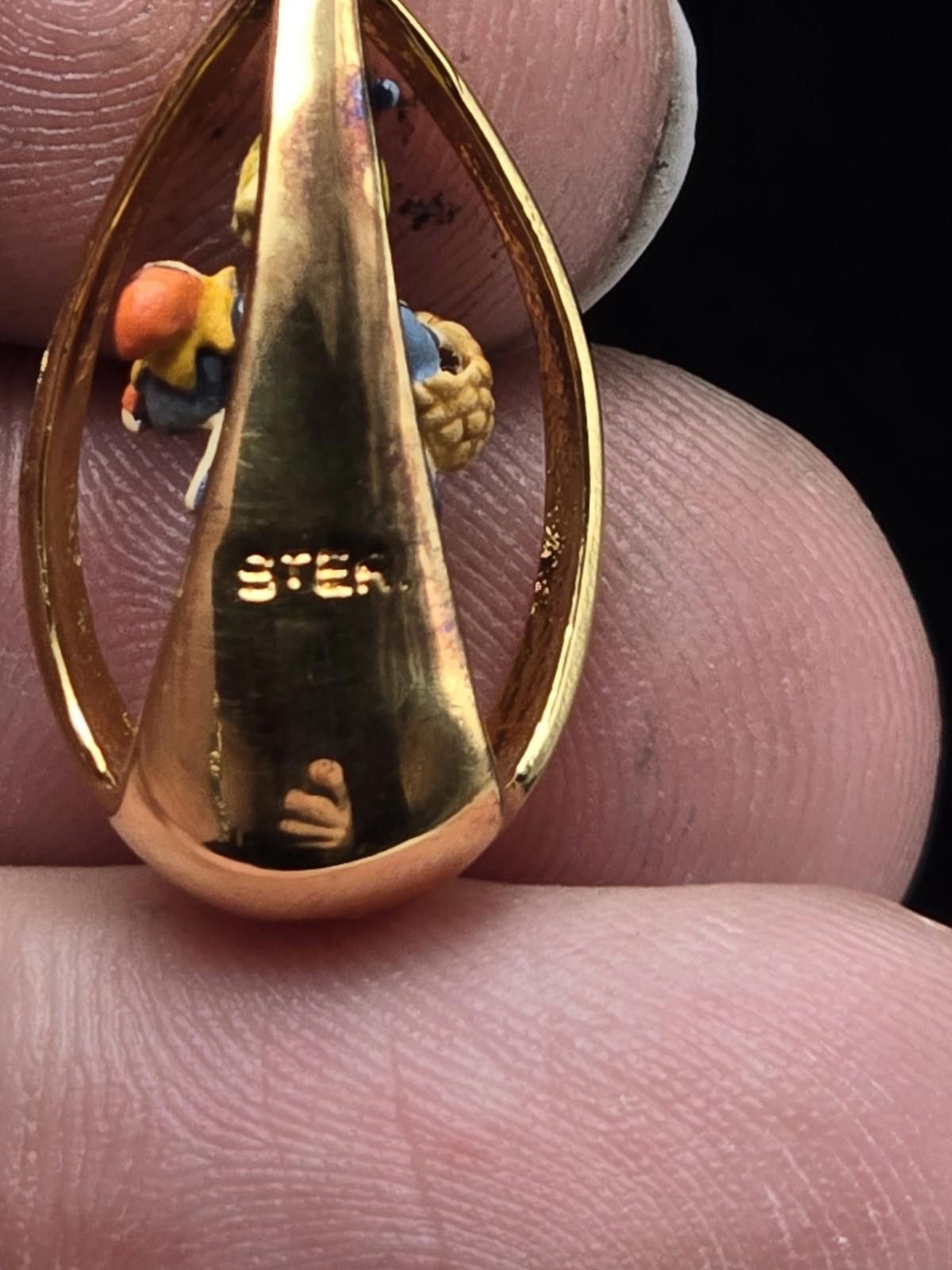The Unbranded Brand 1986 Goebel Olszewski Sterling on 14k GF Chain Valentine Size ONE SIZE - 3 Thumbnail