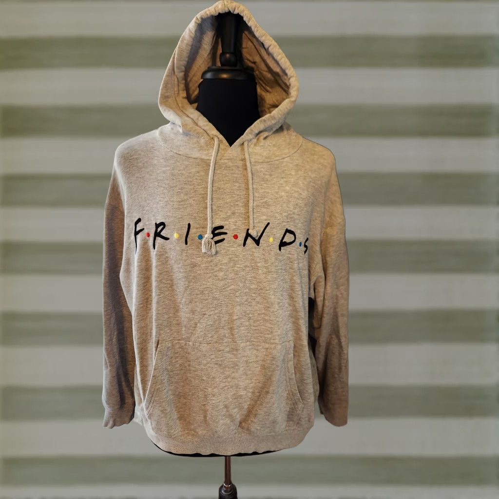 H&M H&M Friends TV Show Embroidered Hoodie Sweatshirt Gray Womens Size M Size M / US 6-8 / IT 42-44 - 1 Thumbnail