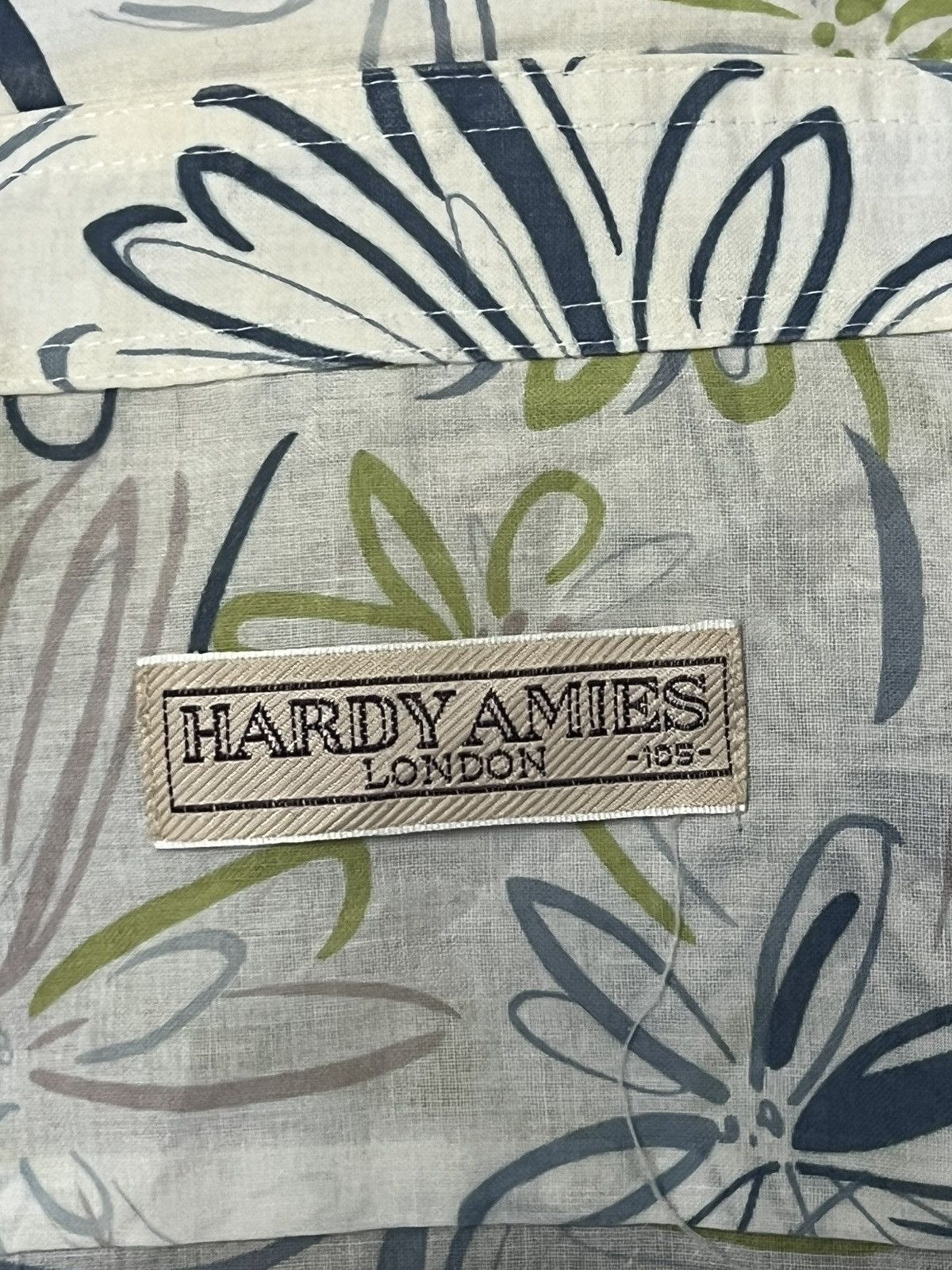 Hardy Amies × Vintage Hardy Amies Vintage Fitted Hawaii button up shortsleeve Size US L / EU 52-54 / 3 - 7 Thumbnail