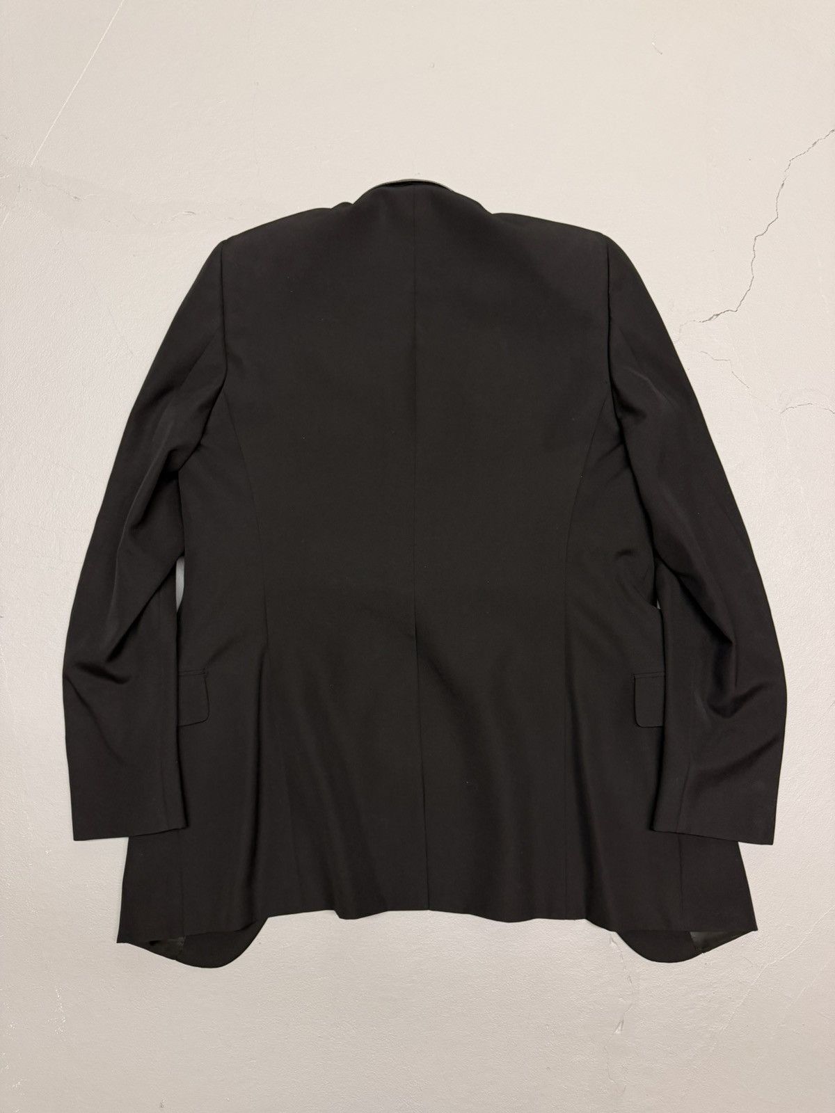 Dior FW02 Reflection (Hedi Slimane) Leather Trim Blazer Size 50R - 2 Thumbnail