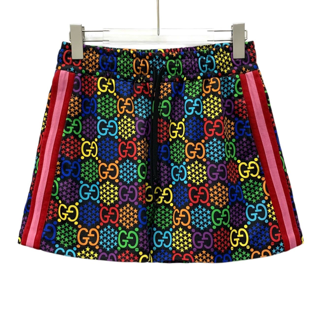 Gucci Gucci Cotton Rainbow Logo Print Shorts – Multicolor (Size S) Size 26" / US 2 / IT 38 - 1 Thumbnail