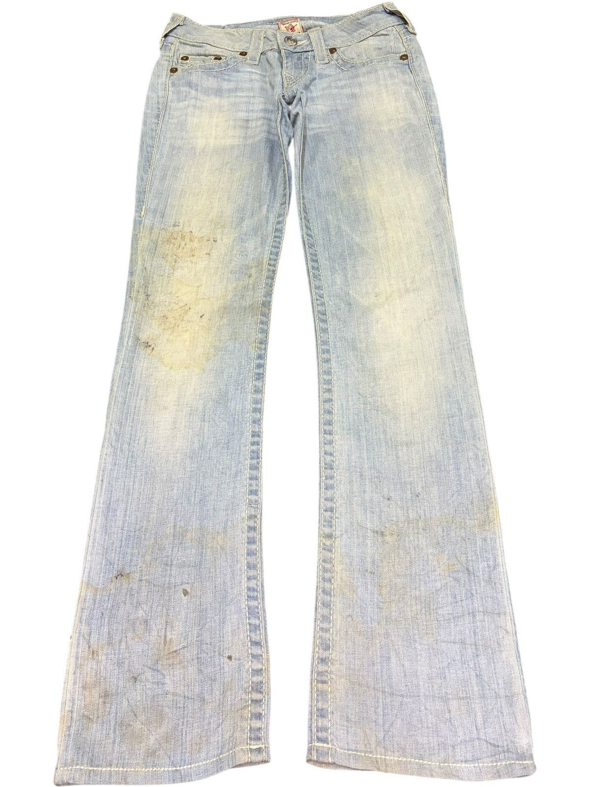 True Religion Vintage True Religion Mud Wash Low Rise Flare Jeans Size 27" / US 4 / IT 40 - 1 Thumbnail