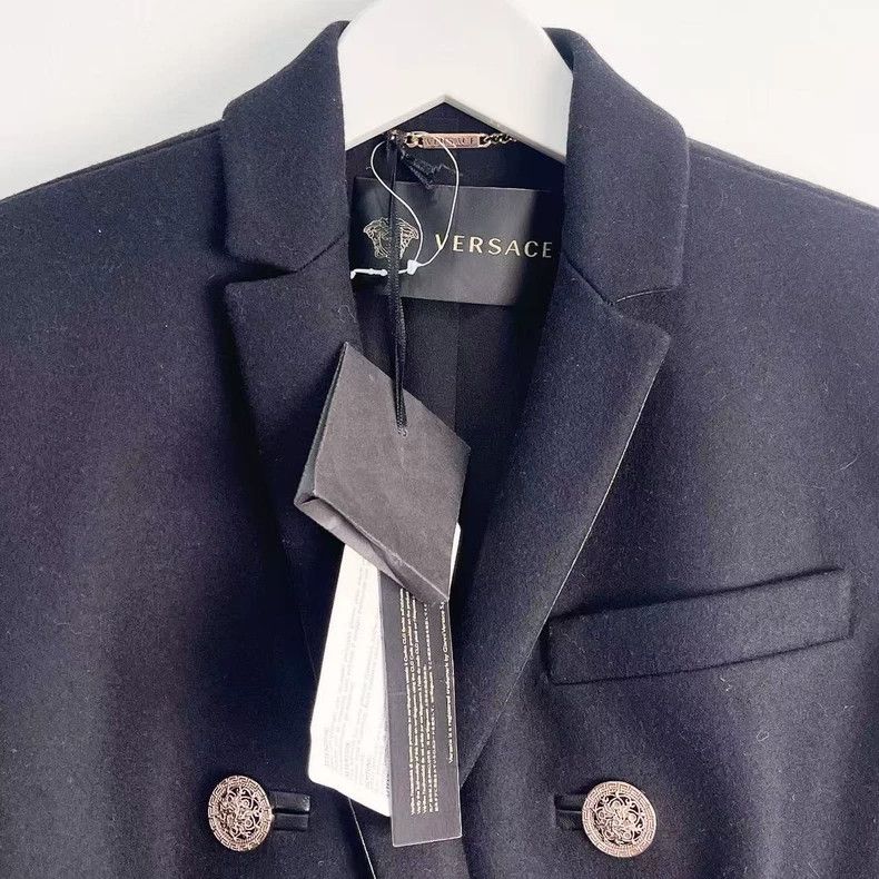 Versace Versace Black heavy woolen jacket Size S / US 4 / IT 40 - 5 Thumbnail