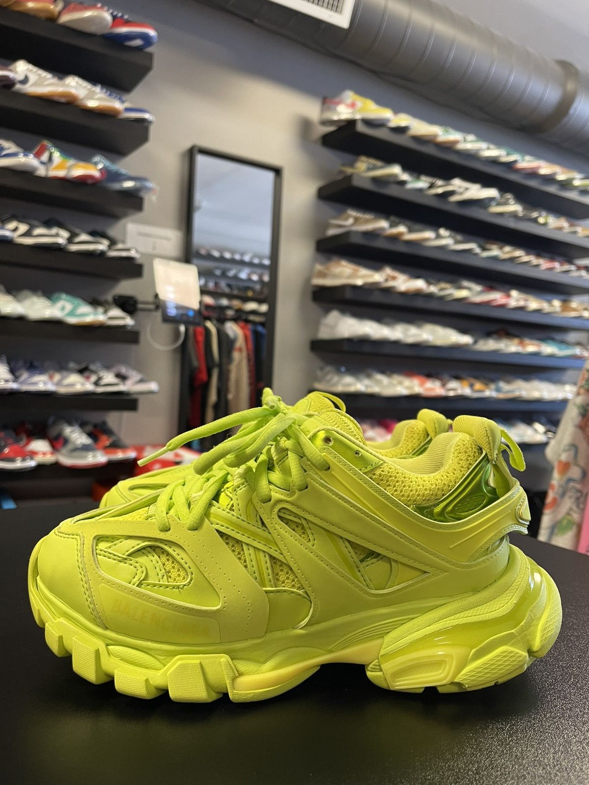 Balenciaga Size 6 - Balenciaga Track Trainer Lime Size US 6 / IT 36 - 1 Thumbnail