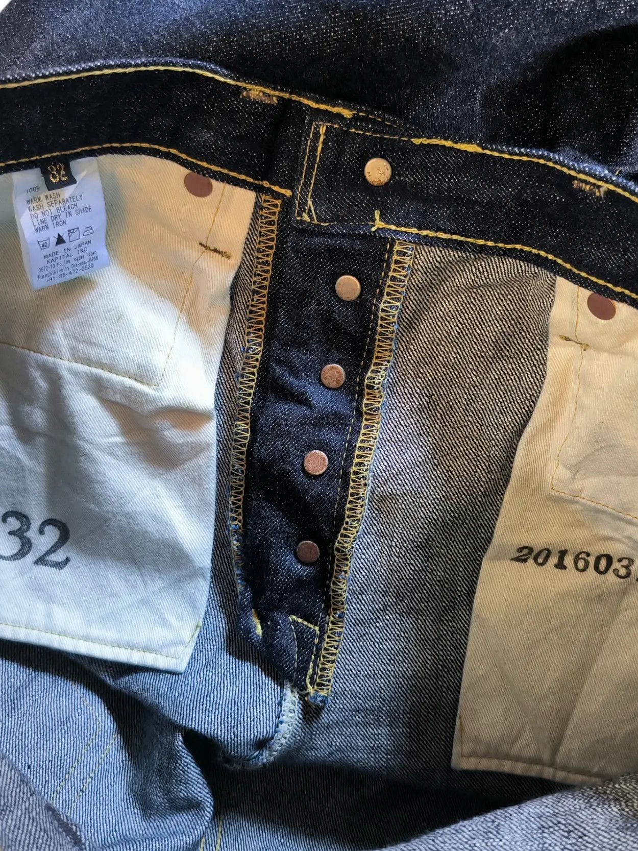 Kapital KAPITAL INDIGO DENIM SELVEDGE Size US 32 / EU 48 - 8 Thumbnail