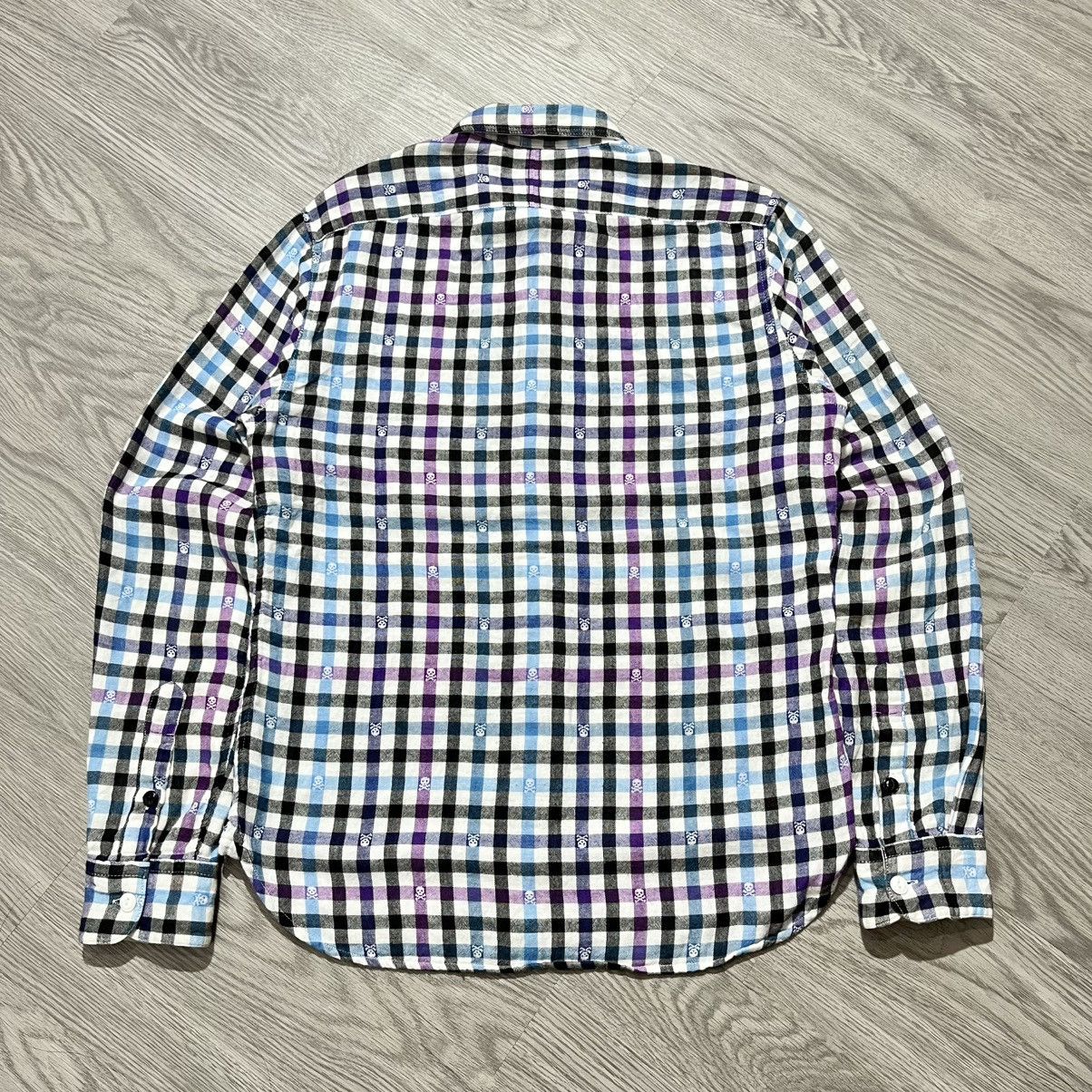 Beams Plus 2000s Beams Heart Skull Punk Logo Aop Plaid Shirt Button Up Size US S / EU 44-46 / 1 - 11 Thumbnail
