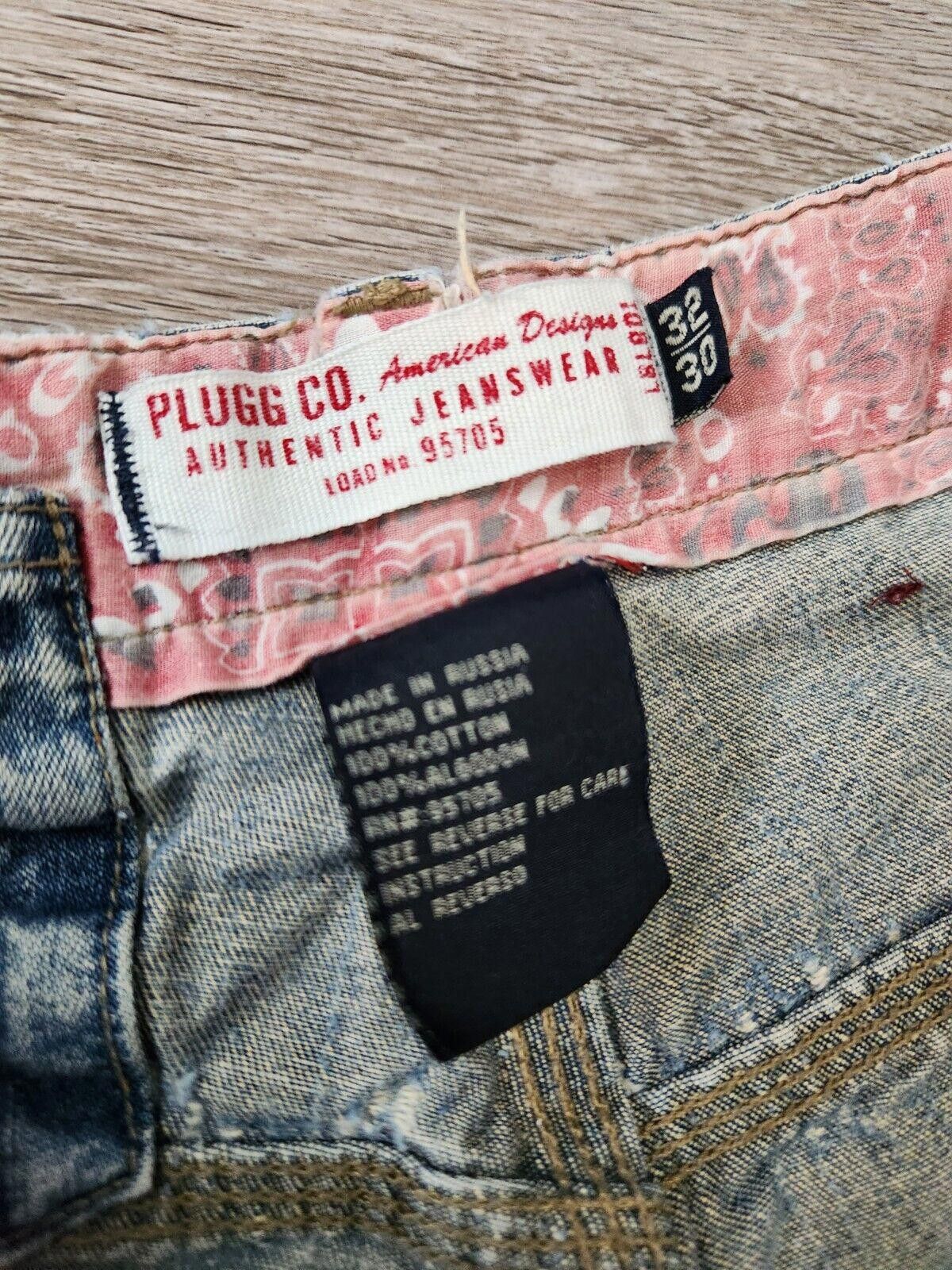 Designer Plugg Co Pants 32 / 30 Jnco Y2k Jeans Wide baggy Cargo Size US 32 / EU 48 - 3 Thumbnail