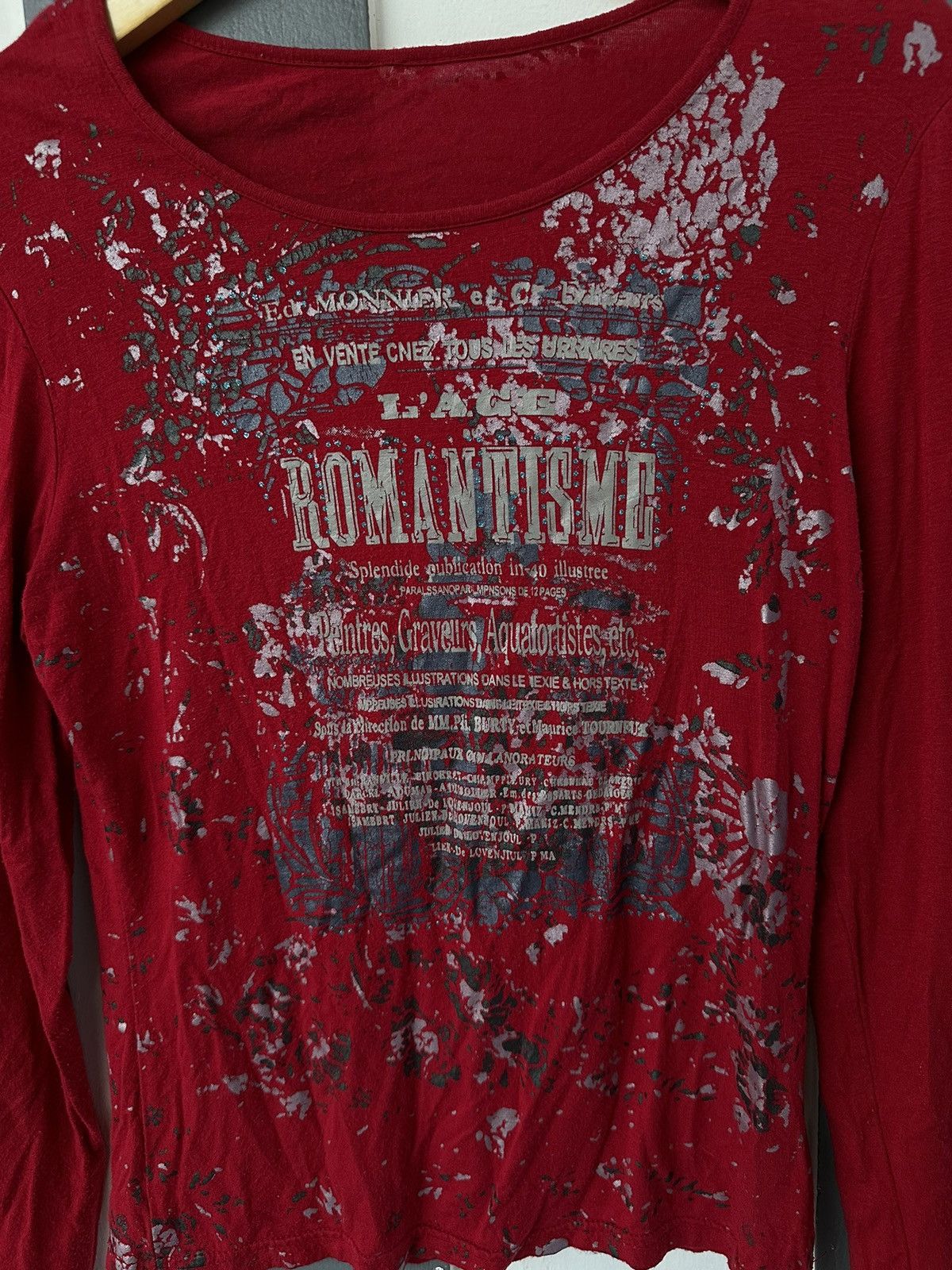 Hysteric Glamour SICK Y2K ROMANTISME POEM LONG SLEEVE LGB STYLE Size S / US 4 / IT 40 - 2 Thumbnail