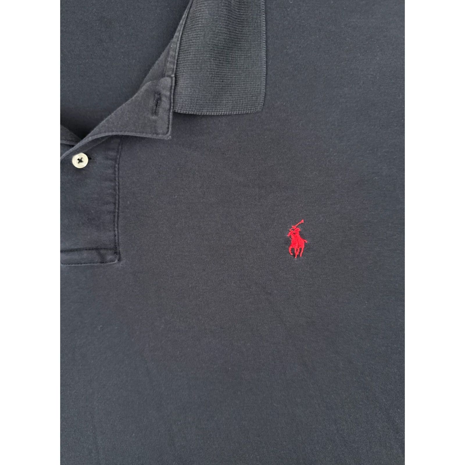Ralph Lauren VINTAGE Ralph Lauren Polo Shirt Adult 2XL Black Cotton Short Sleeve Casual Sports Size US XXL / EU 58 / 5 - 6 Thumbnail