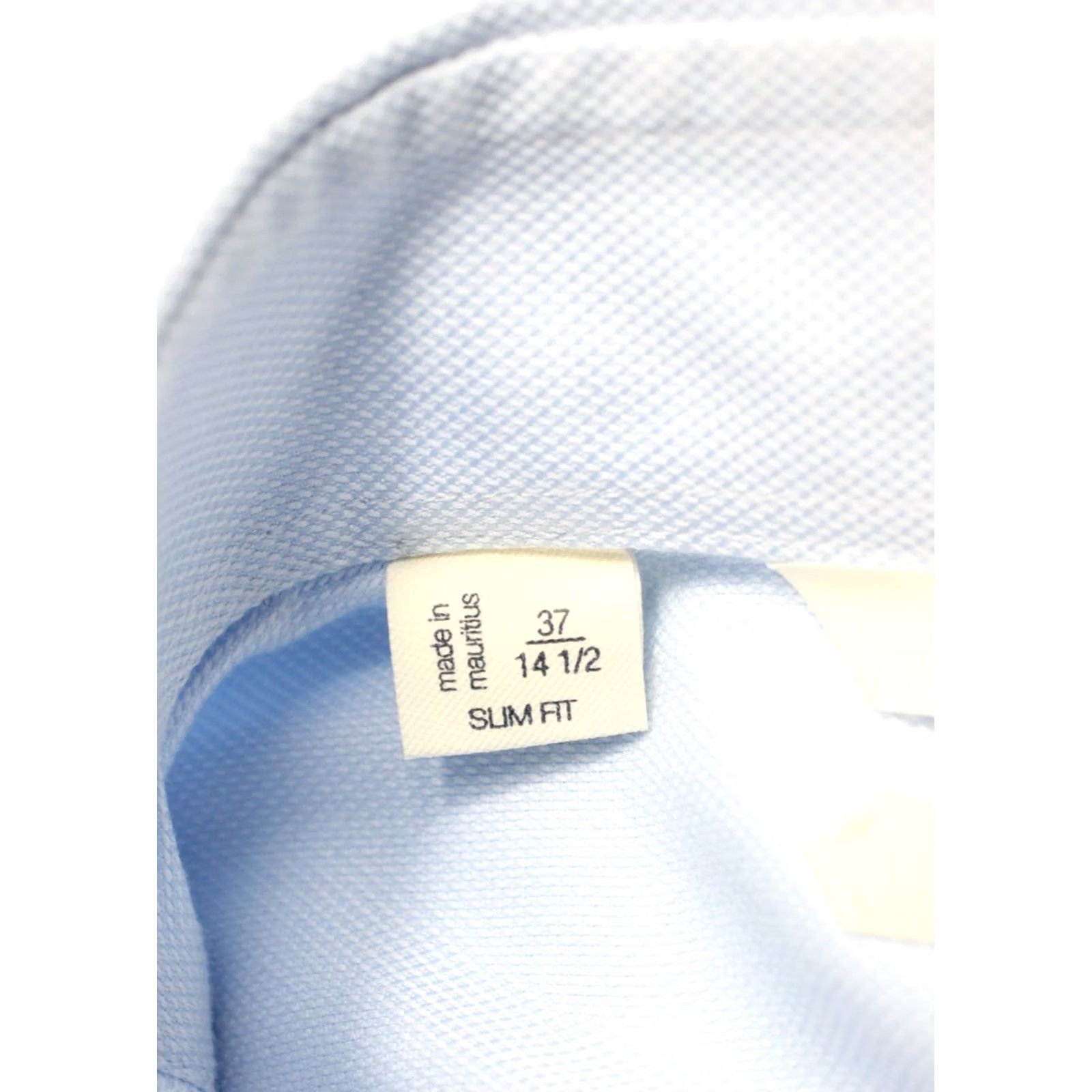 Suitsupply Suitsupply Try On Slim Fit Formal Shirt Men's 37 / 14 1/2 Patterned Button Up Shirt Mens Blue Patterned Formal Button-Up Size 36R - 7 Thumbnail